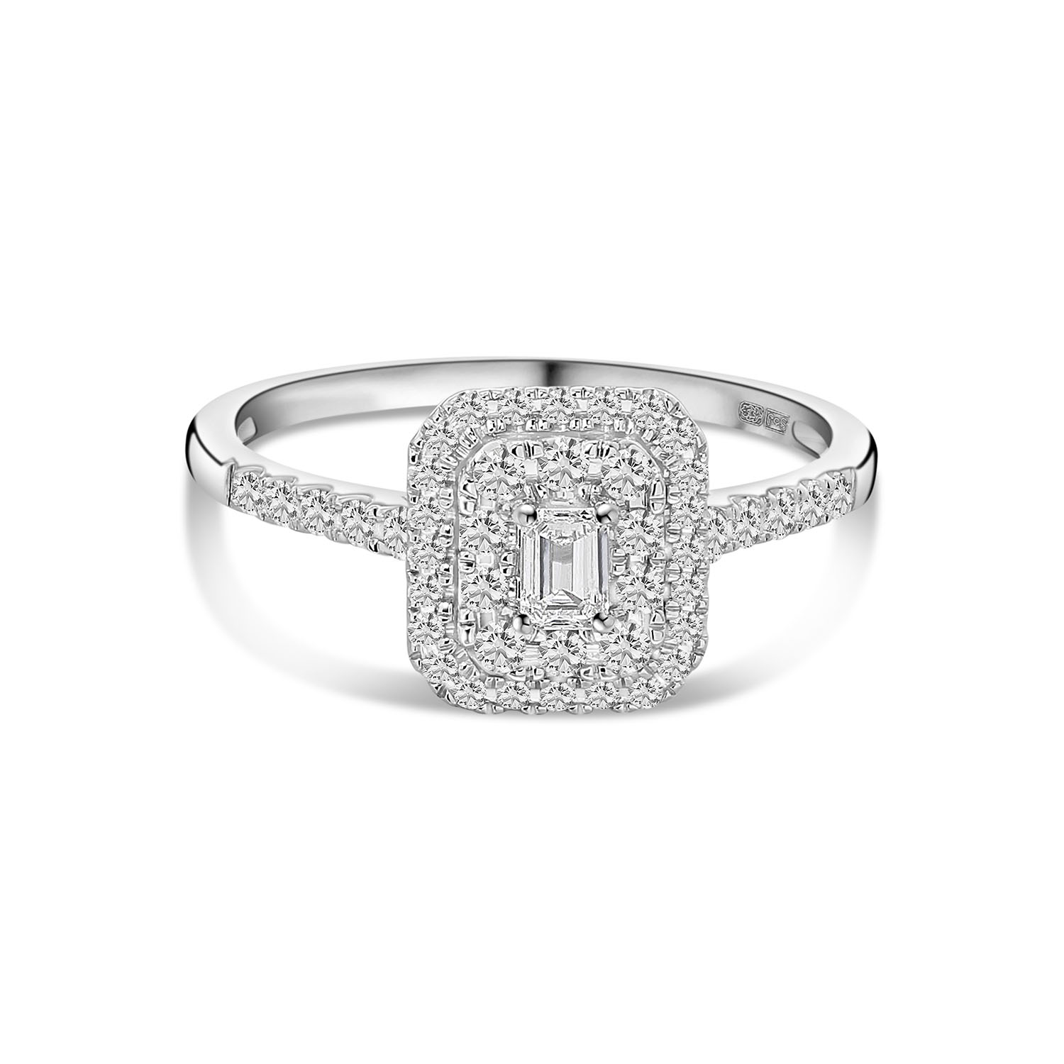 Witgouden ring met lab grown diamant – R159-ILS0002-FLG-W