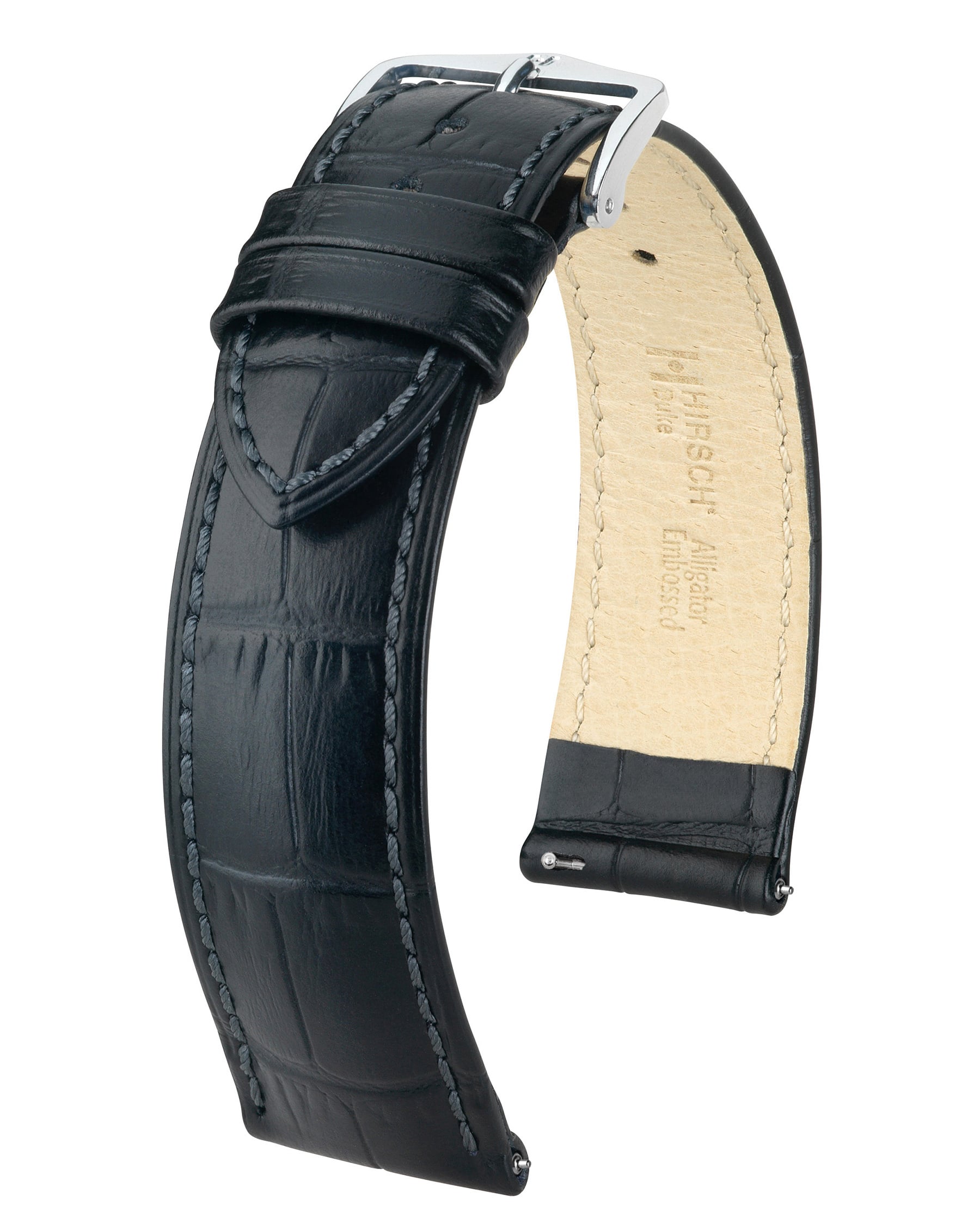Horlogeband Duke M van leer 24 mm 01028050-2