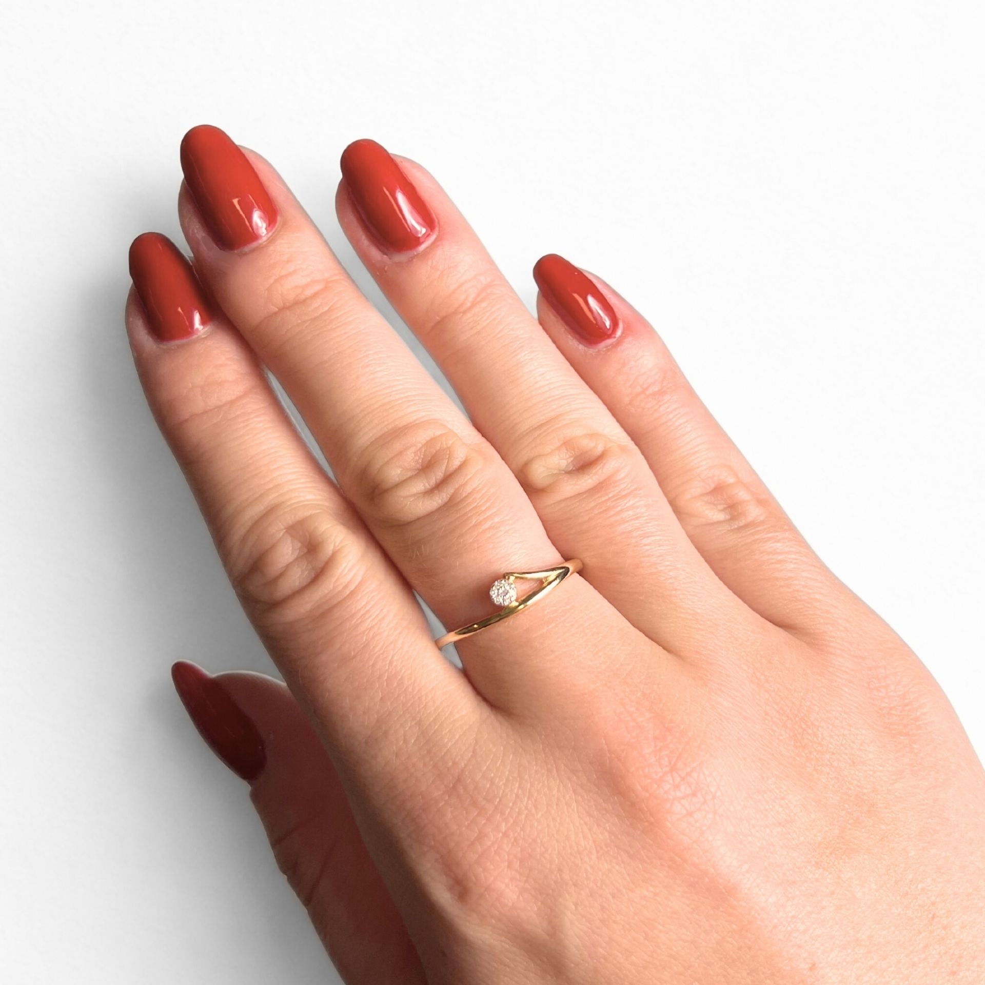 Geelgouden ring met diamanten R480-RR010314ADI-Y