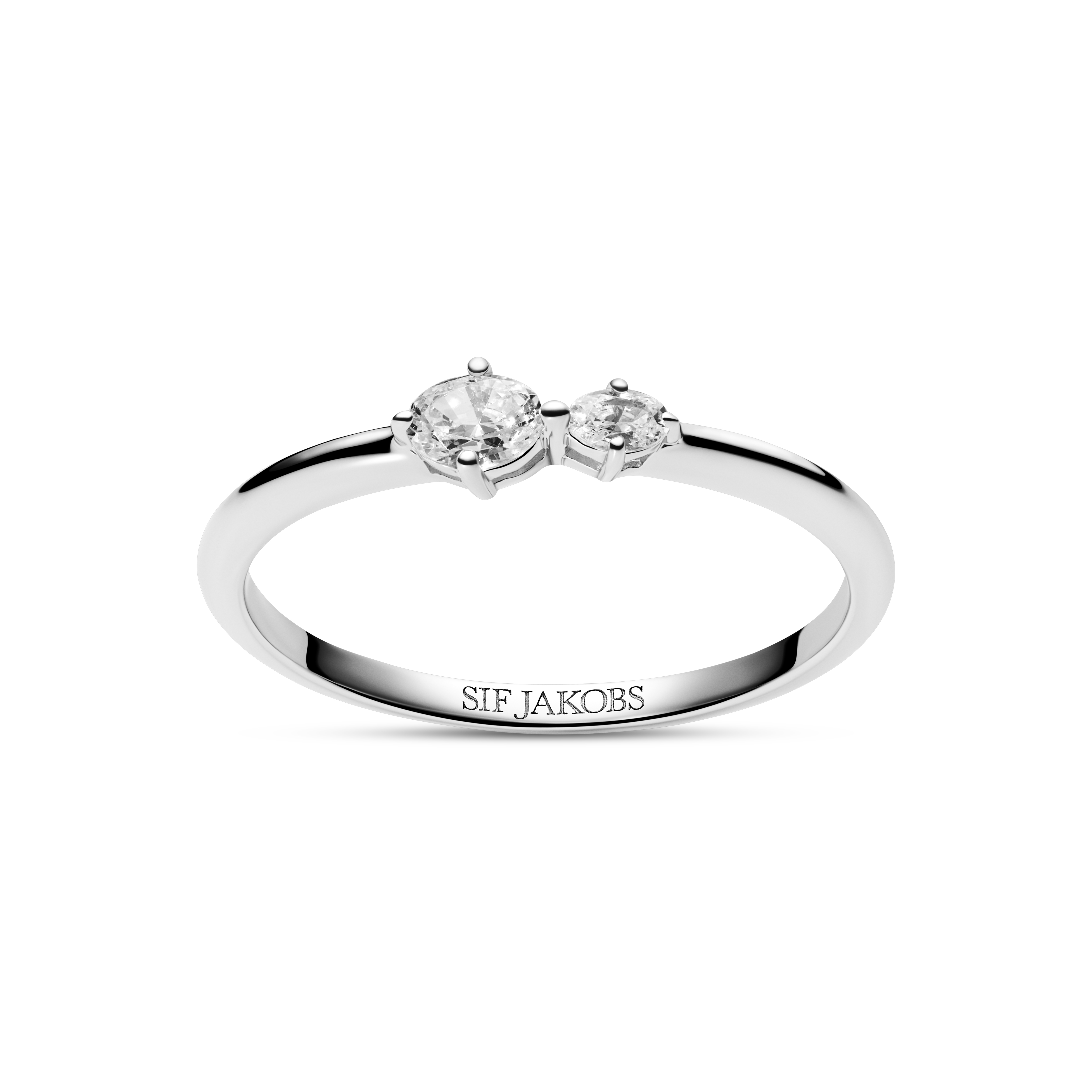 Ring Ovale Due sterling zilver met zirkonia - SJ-R2745-CZ