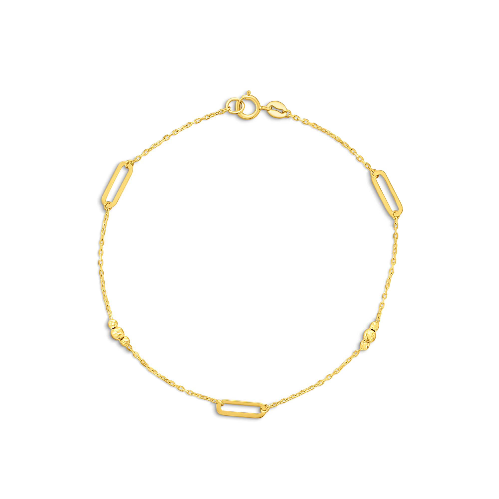 Geelgouden schakelarmband B122-X5FOR6B8194-DC-Y