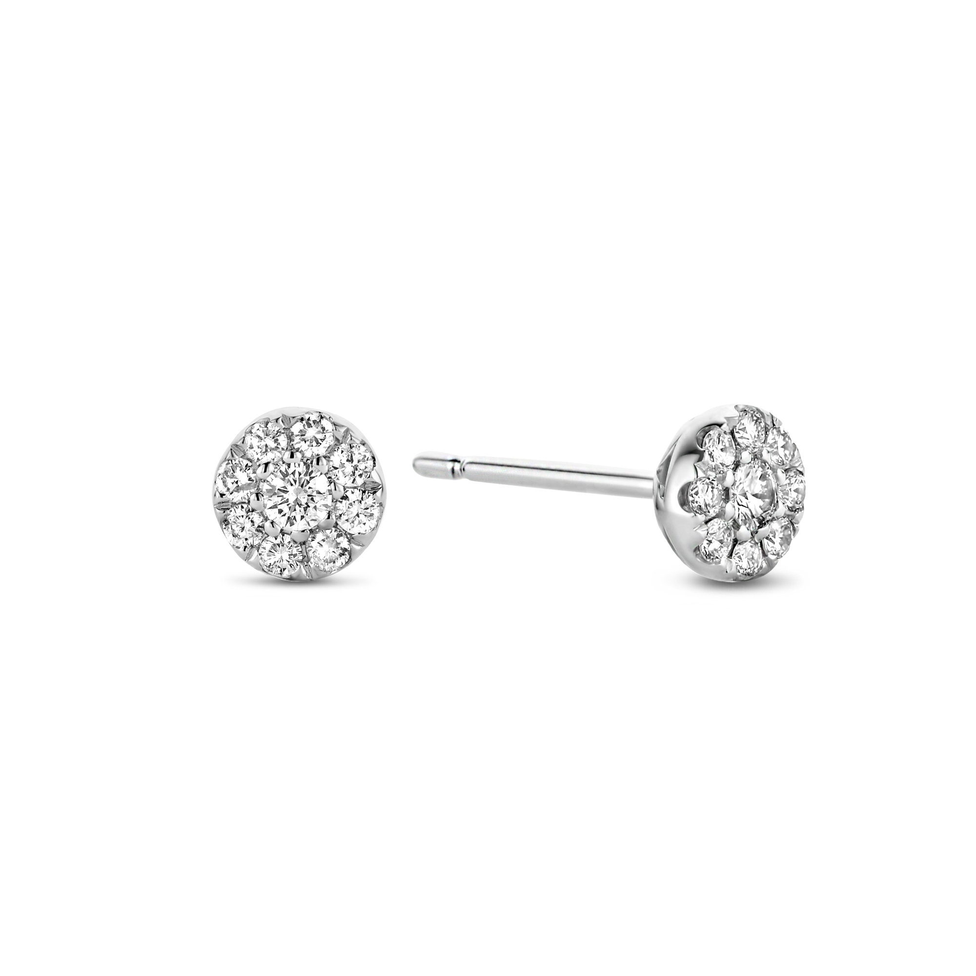 Witgouden oorknoppen met 0.25 ct diamant 42567801