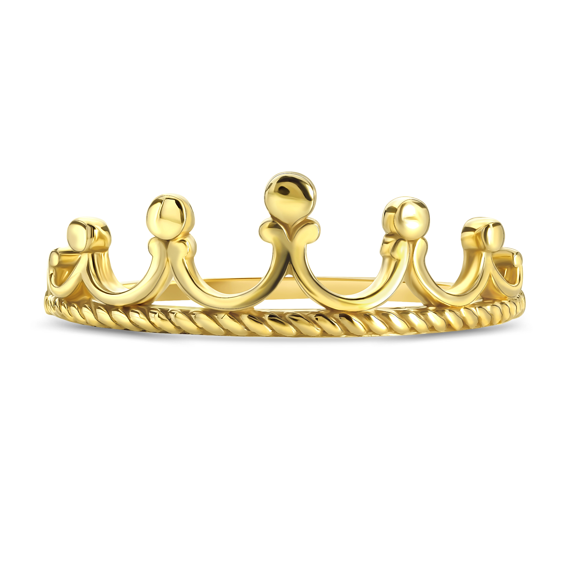 Geelgouden kroon ring 506236-Y