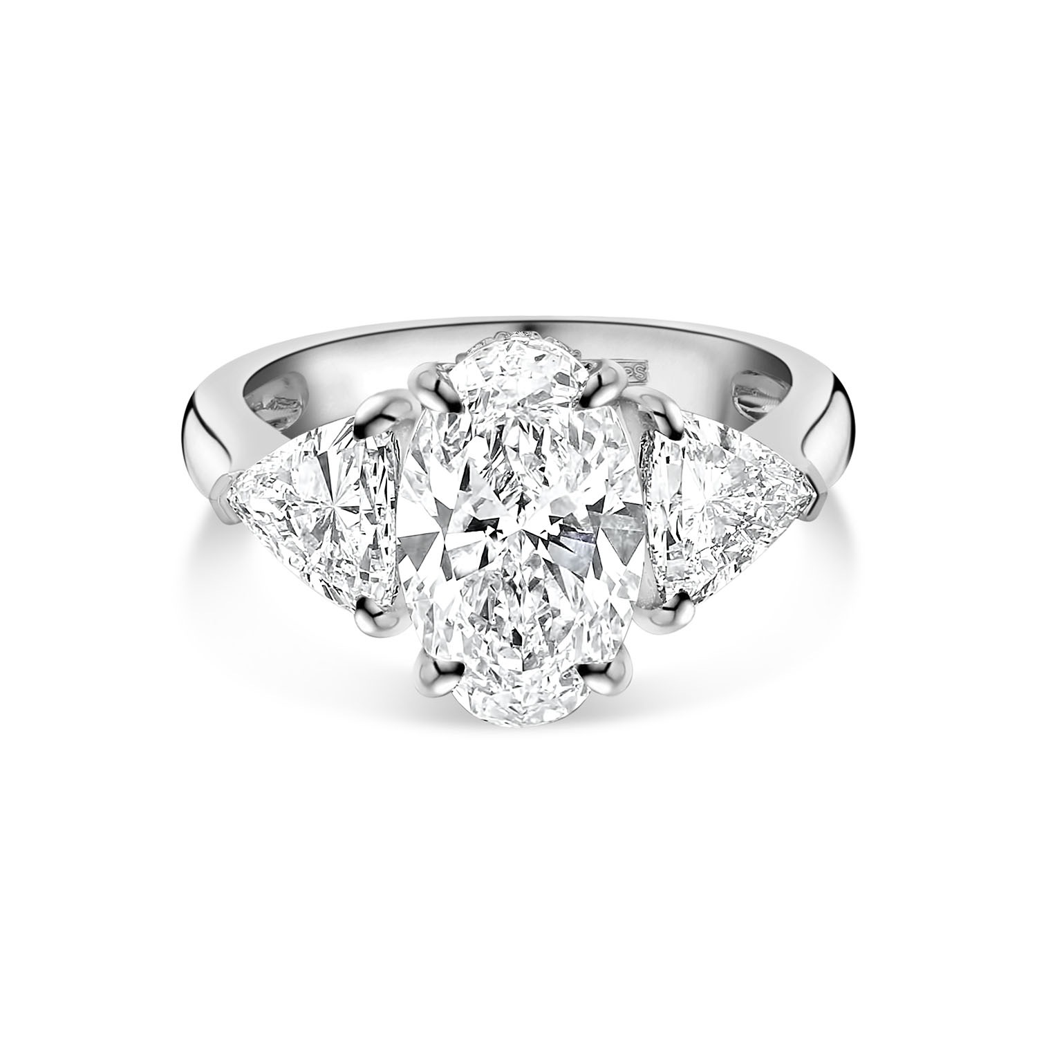 Witgouden Ring met ovaal geslepen lab grown diamant R480-MLN-0716-FLG-W