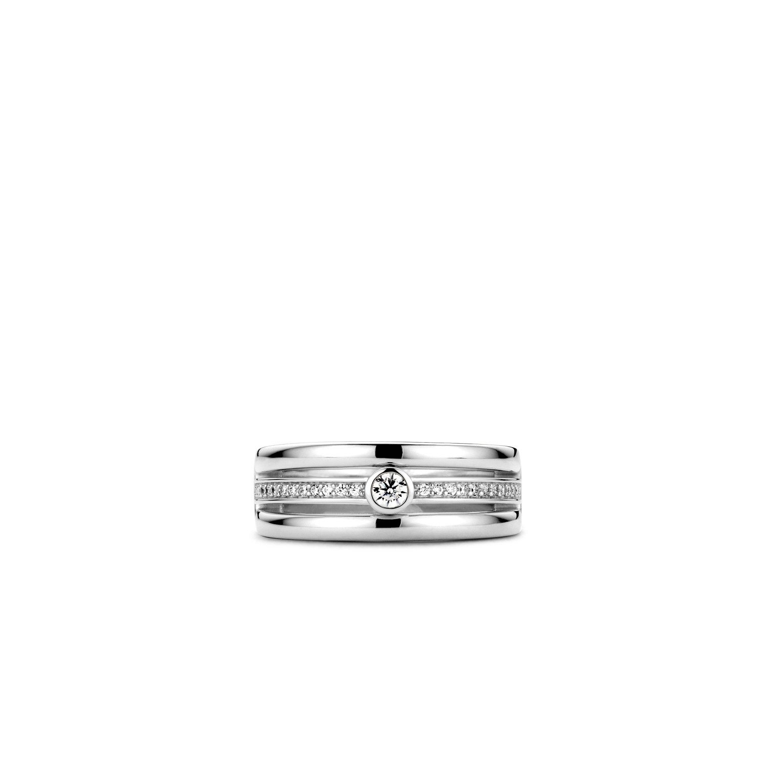 Ring van sterling zilver met zirkonia 12094ZI