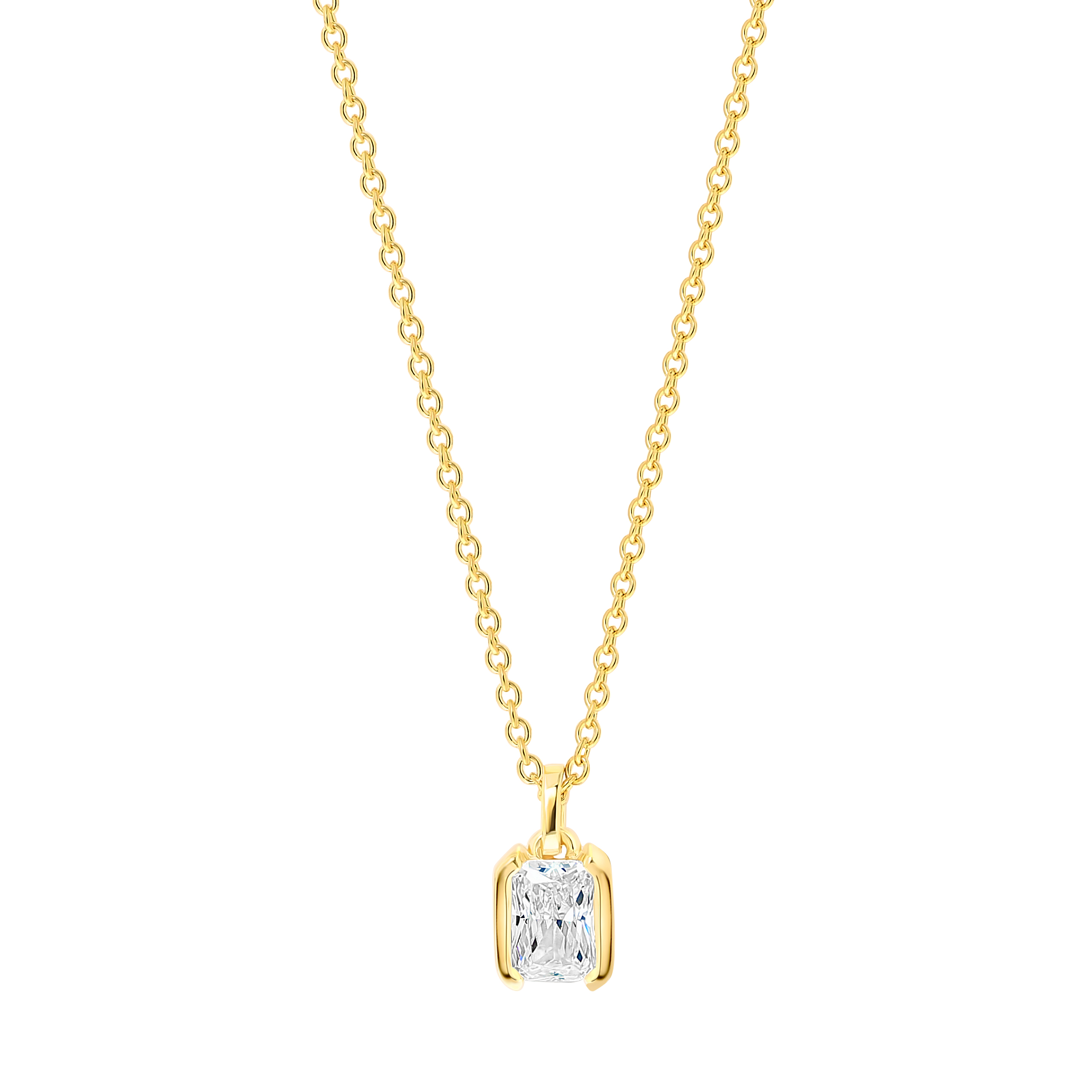 Ketting Roccanova Piccolo met zirkonia SJ-N42260-CZ-YG