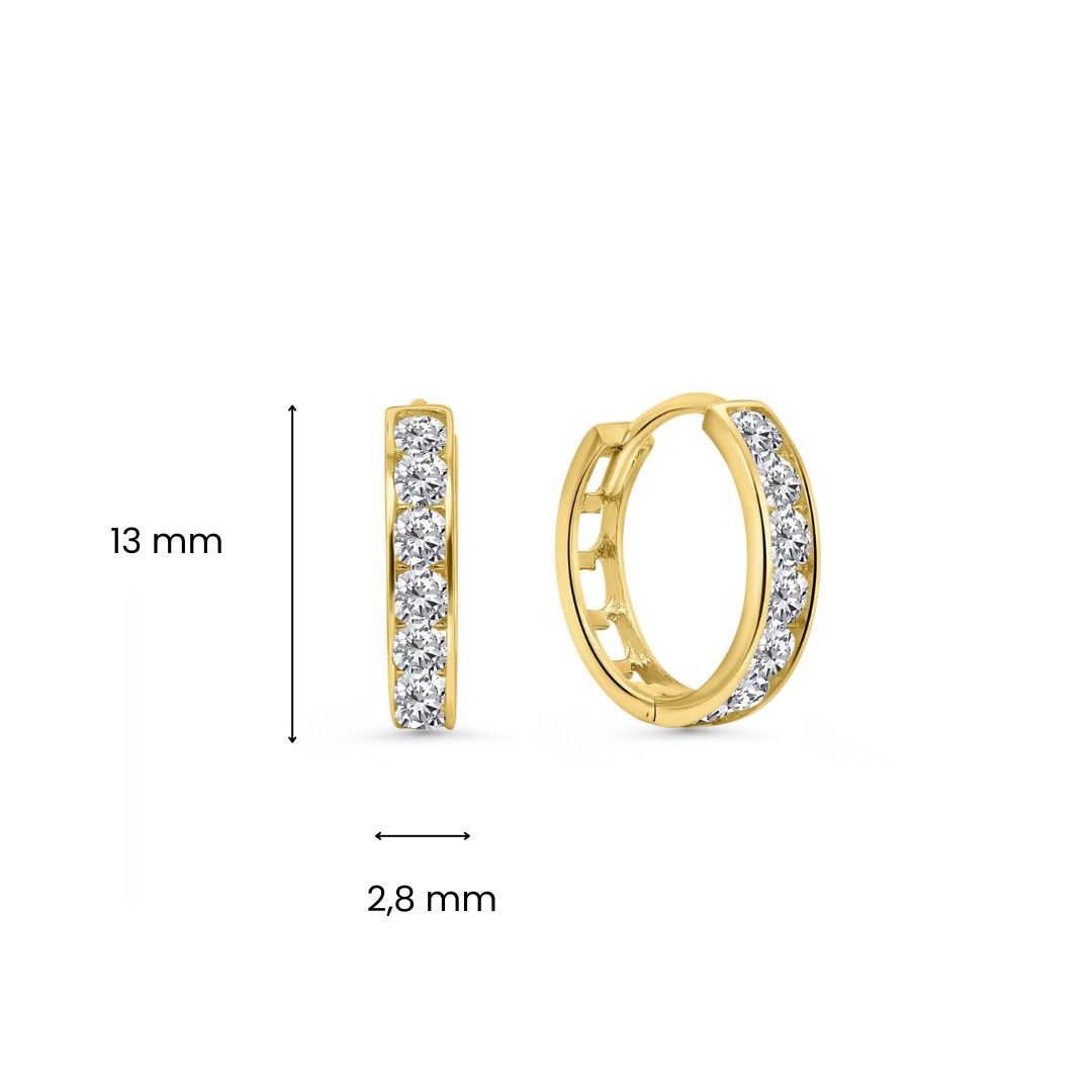 Geelgouden oorringen E122-I3HCE6450-FCZ-Y