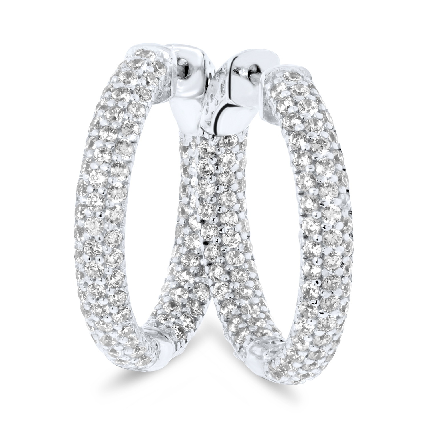 Sterling Zilveren oorringen met zirkonia MJ1375CE