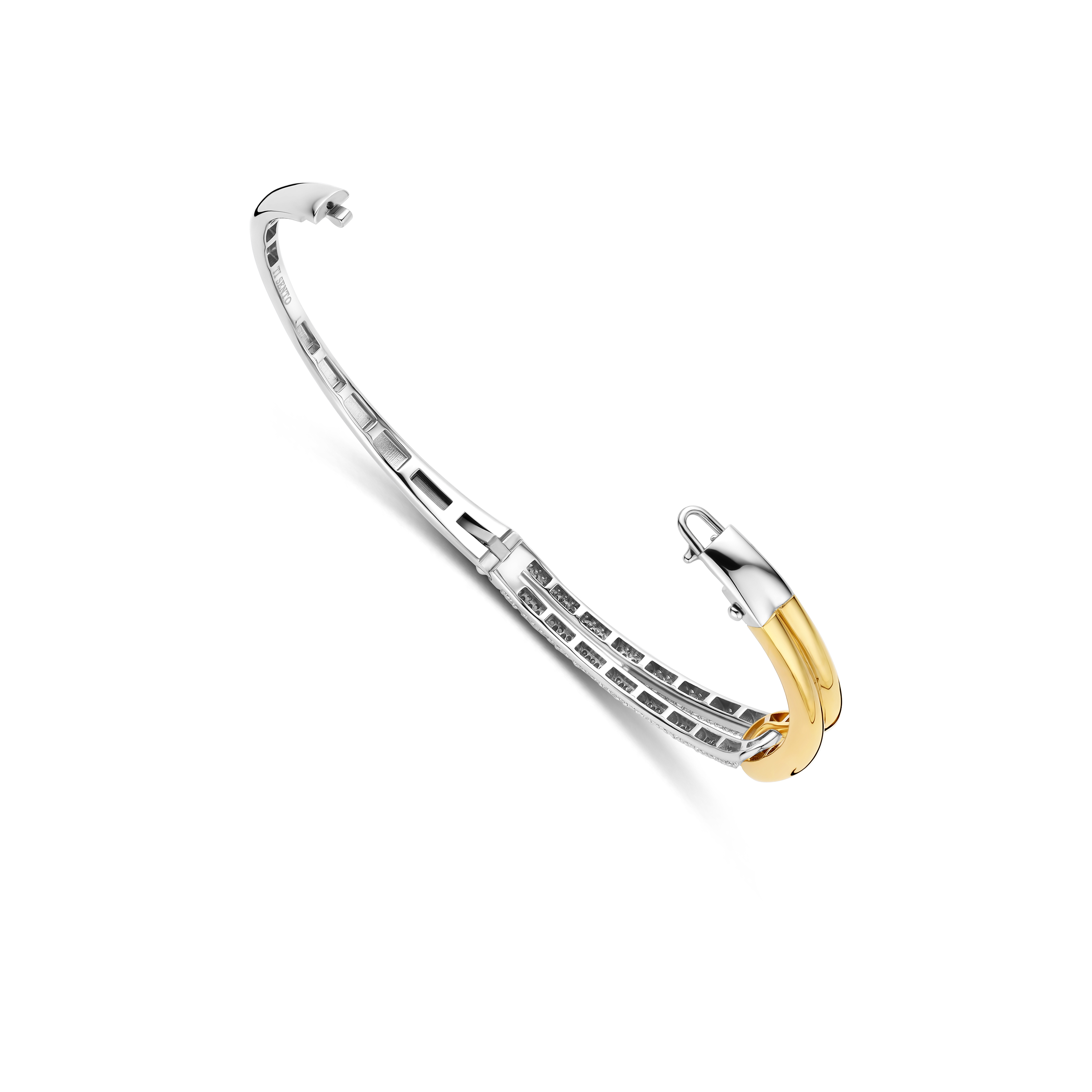 Bangle gold plated met zirkonia - 23085ZY