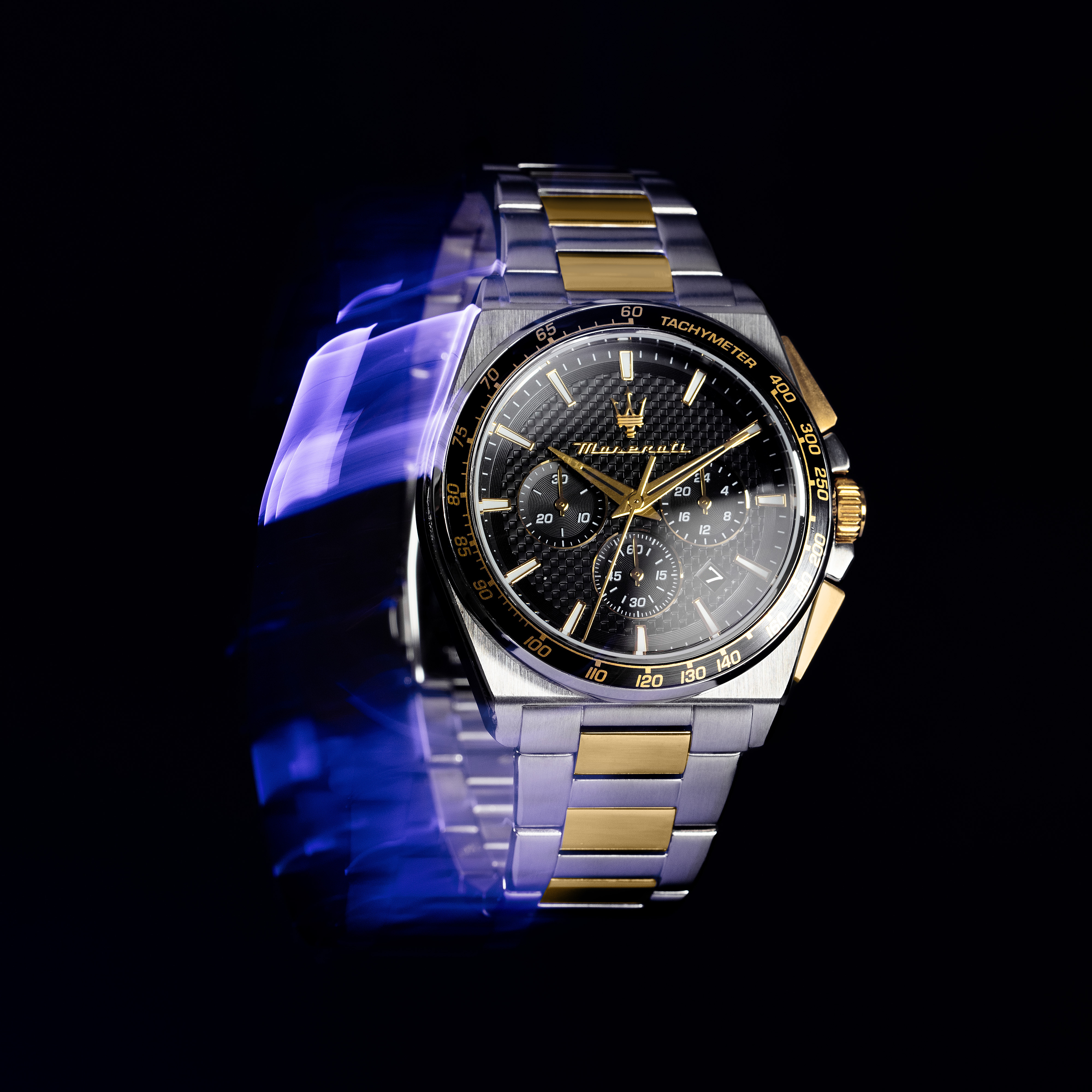 Herenhorloge Velocità Chronograph Bicolor Black - R8873652003