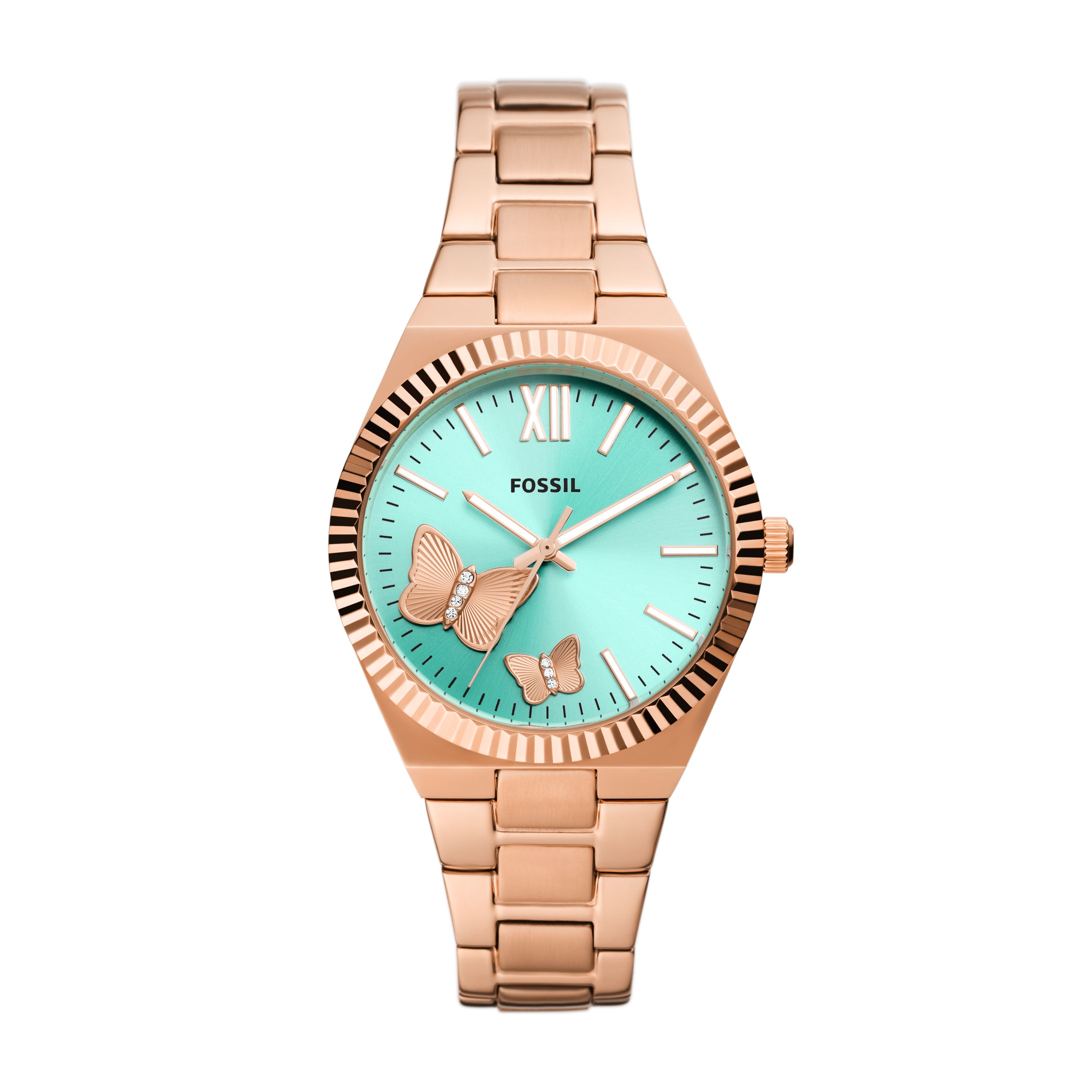 Scarlette Three-Hand Rose Gold-Tone Dameshorloge