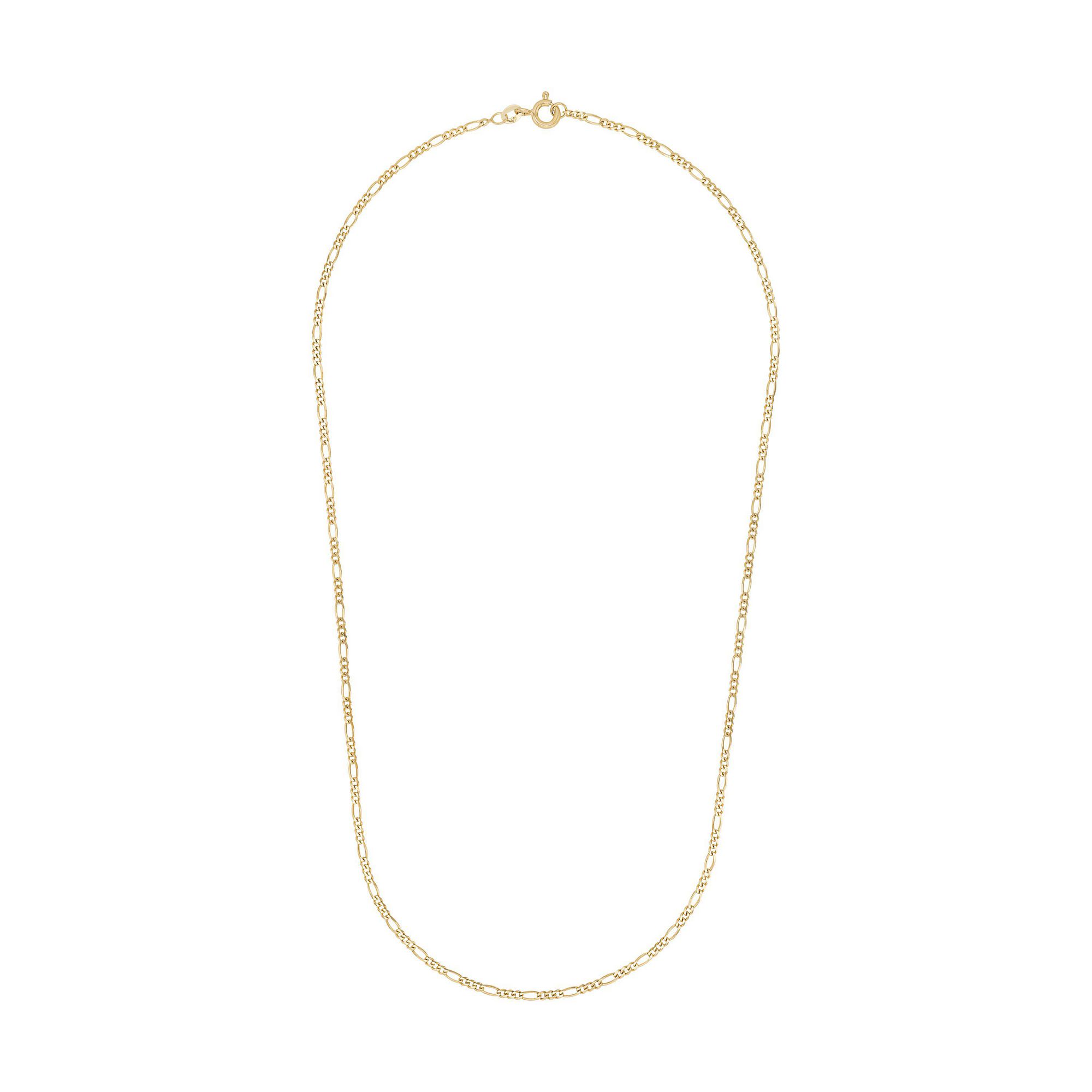 Geelgouden ketting met Figaro schakel - 2100329
