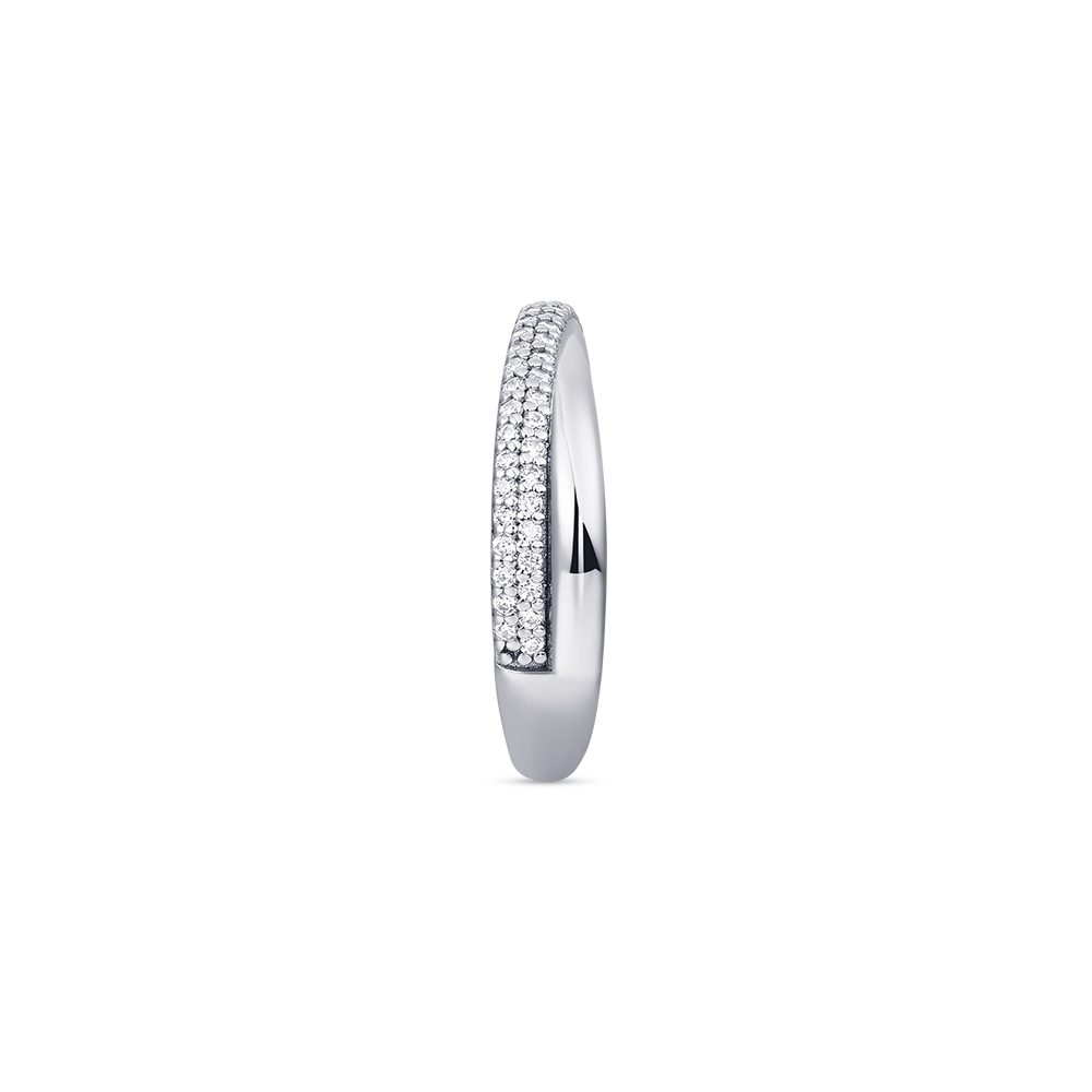 Sterling zilveren ring met zirkonia R453