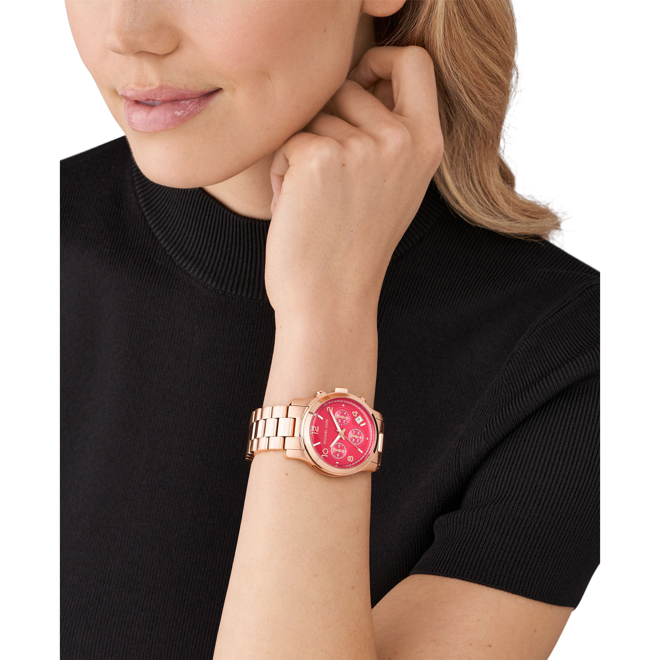 Dameshorloge Runway Rosegoud W257-MK7352 Dameshorloge Runway Rosegoud W257-MK7352