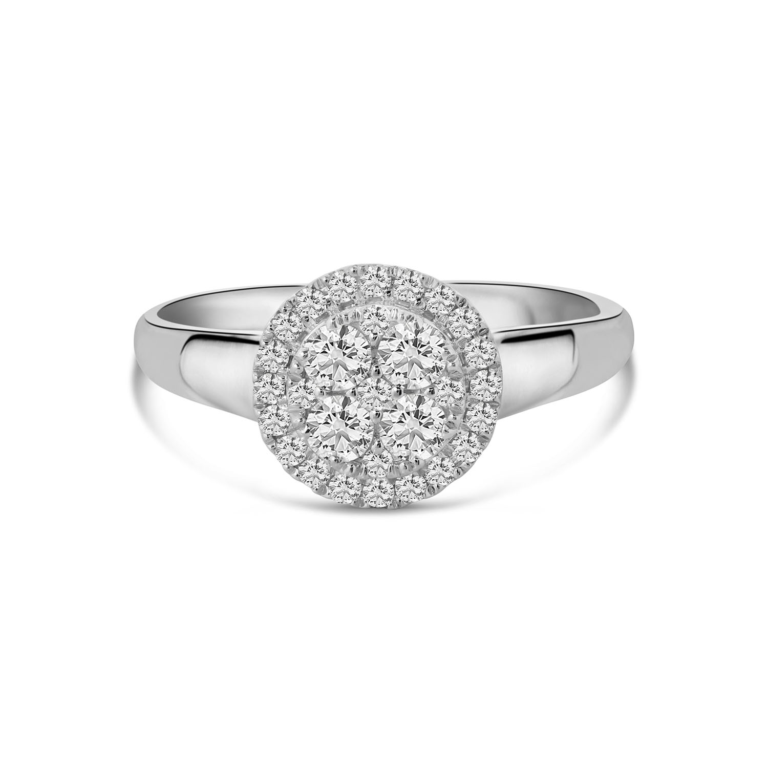 Witgouden ring lab grown diamanten entourage R092-61281R011-LG-W