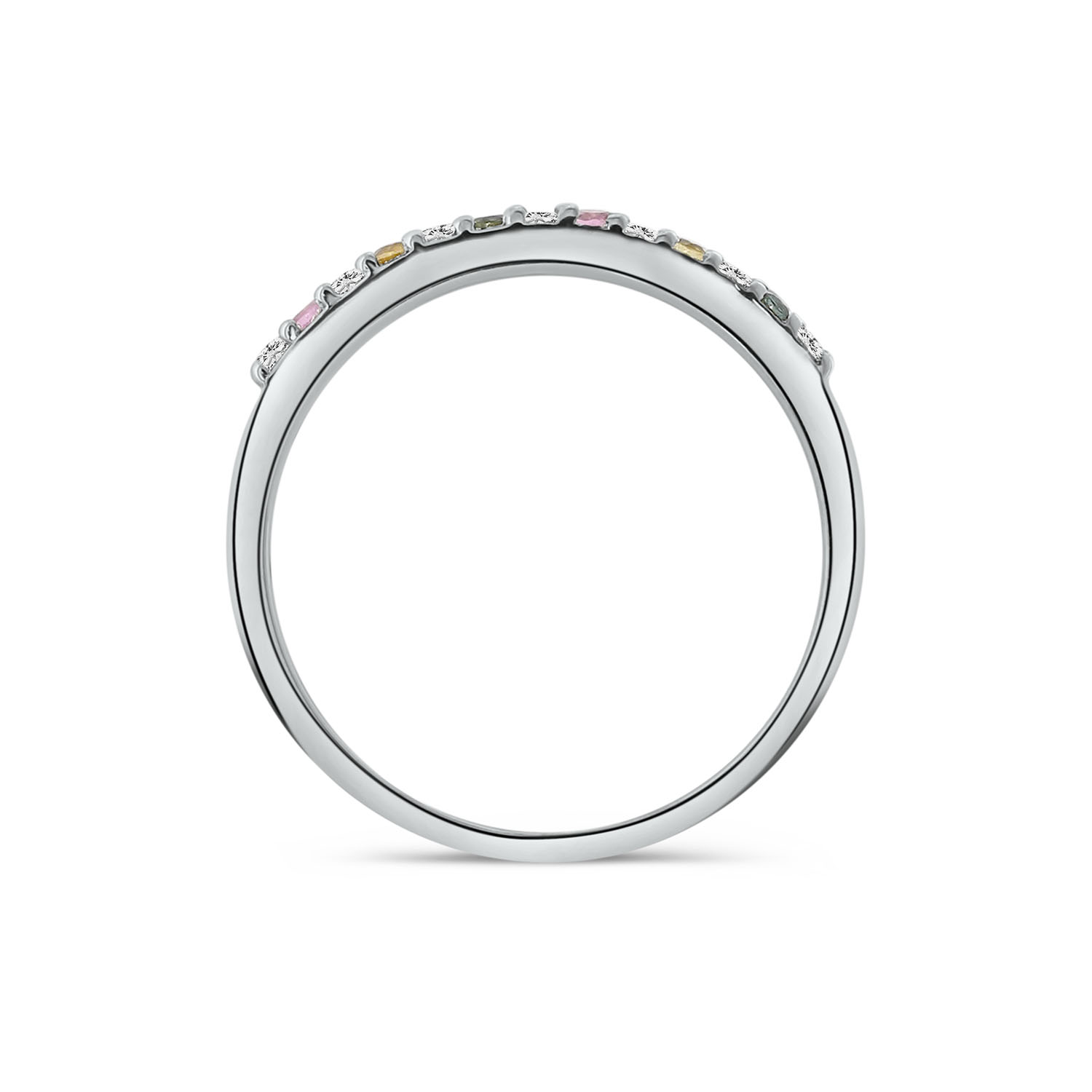 Ring met Tourmalijn en Lab Grown Diamant - SET656-R