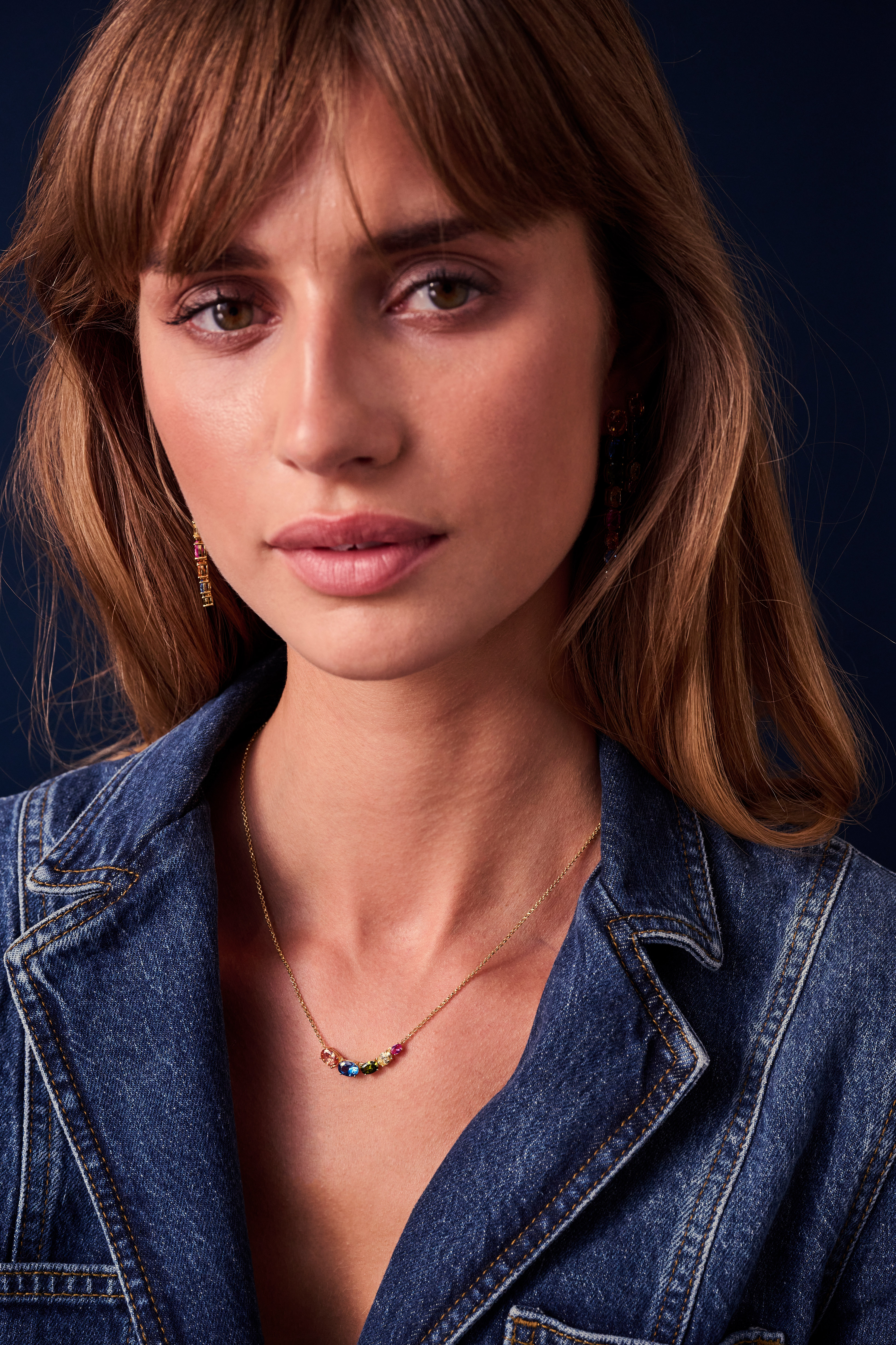 Ketting Ellisse Cinque van gold plated  met zirkonia - SJ-N2332-XCZ-YG