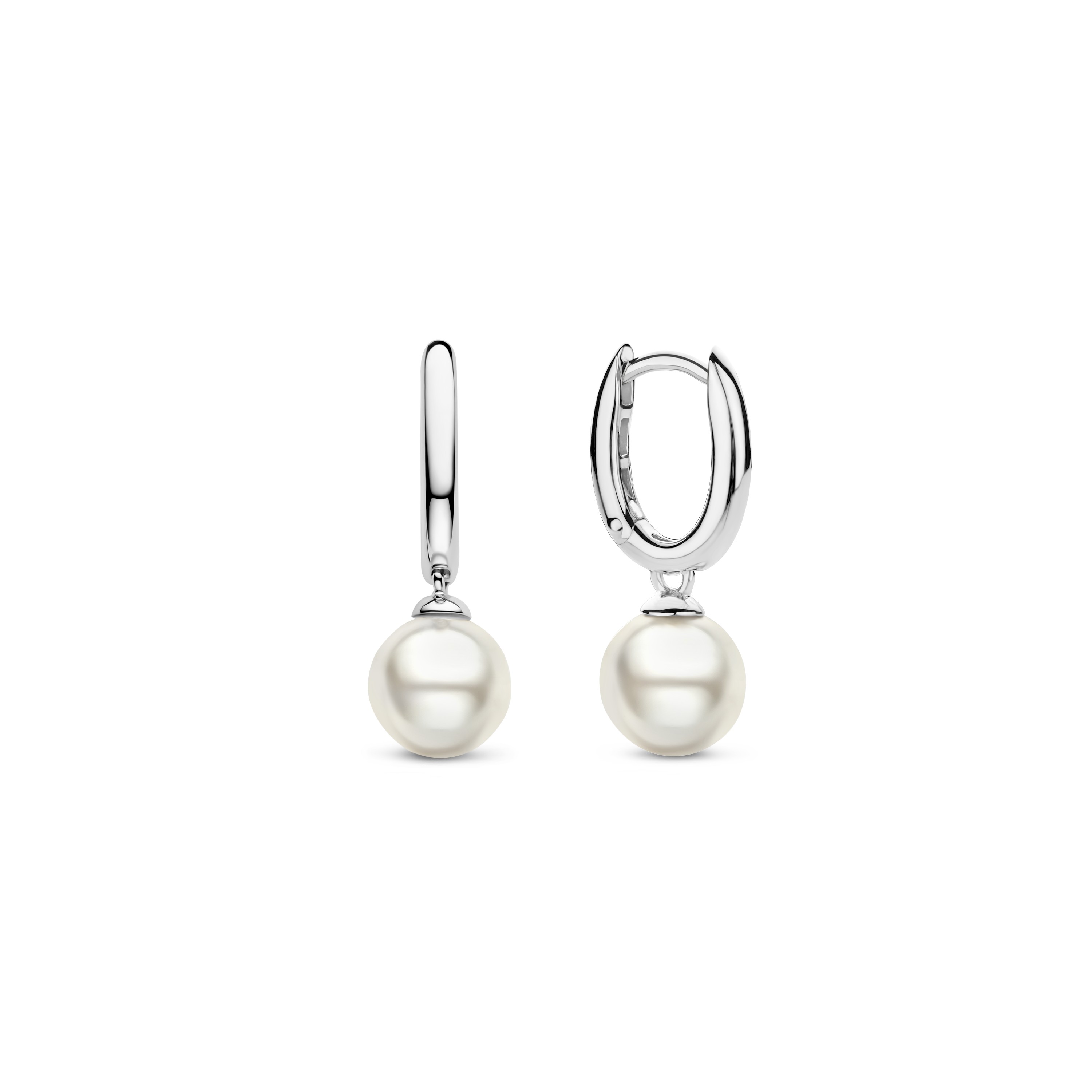 Oorhangers van sterling zilver met parel 7939PW