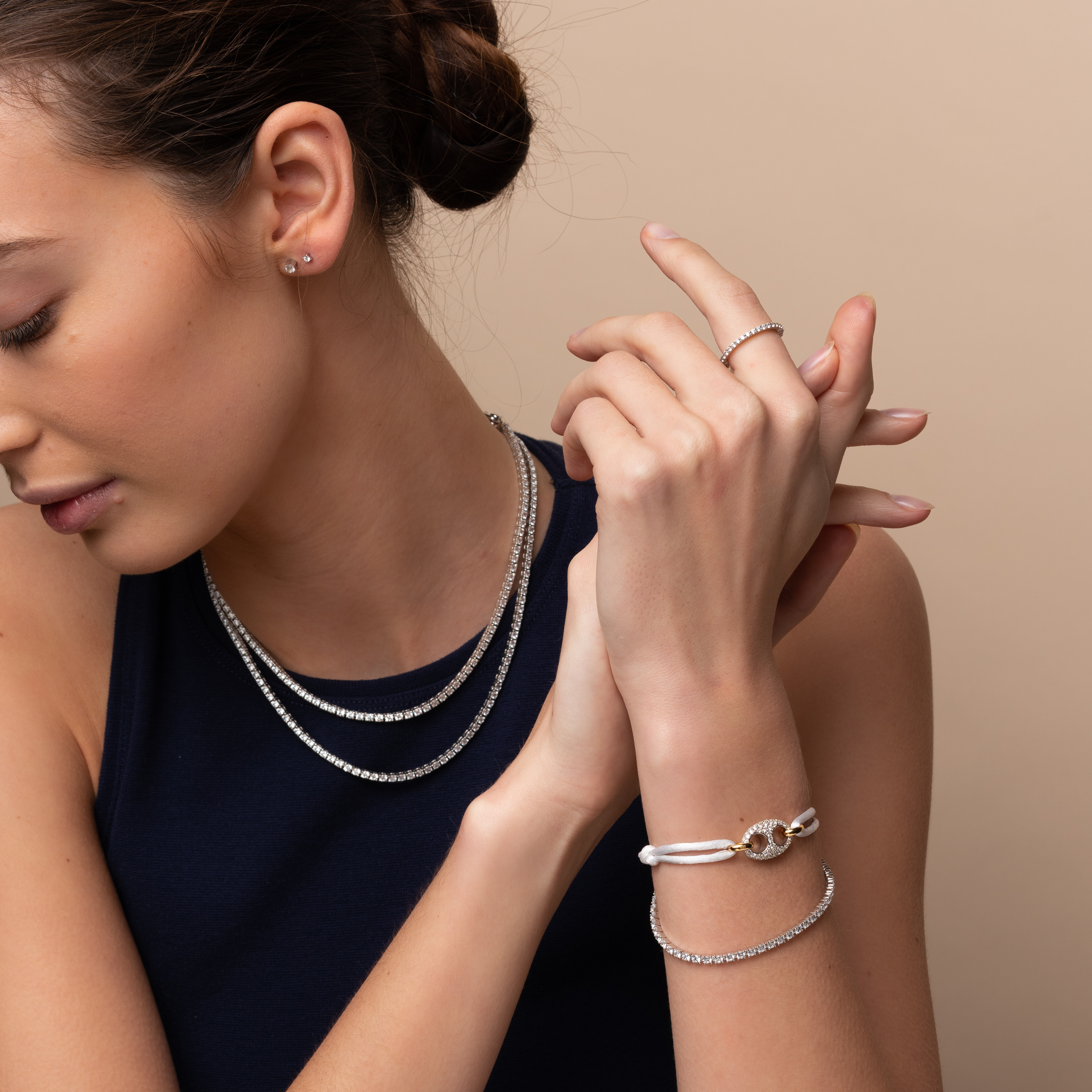 Tennisarmband van sterling zilver met zirkonia 2995ZI Tennisarmband van sterling zilver met zirkonia 2995ZI