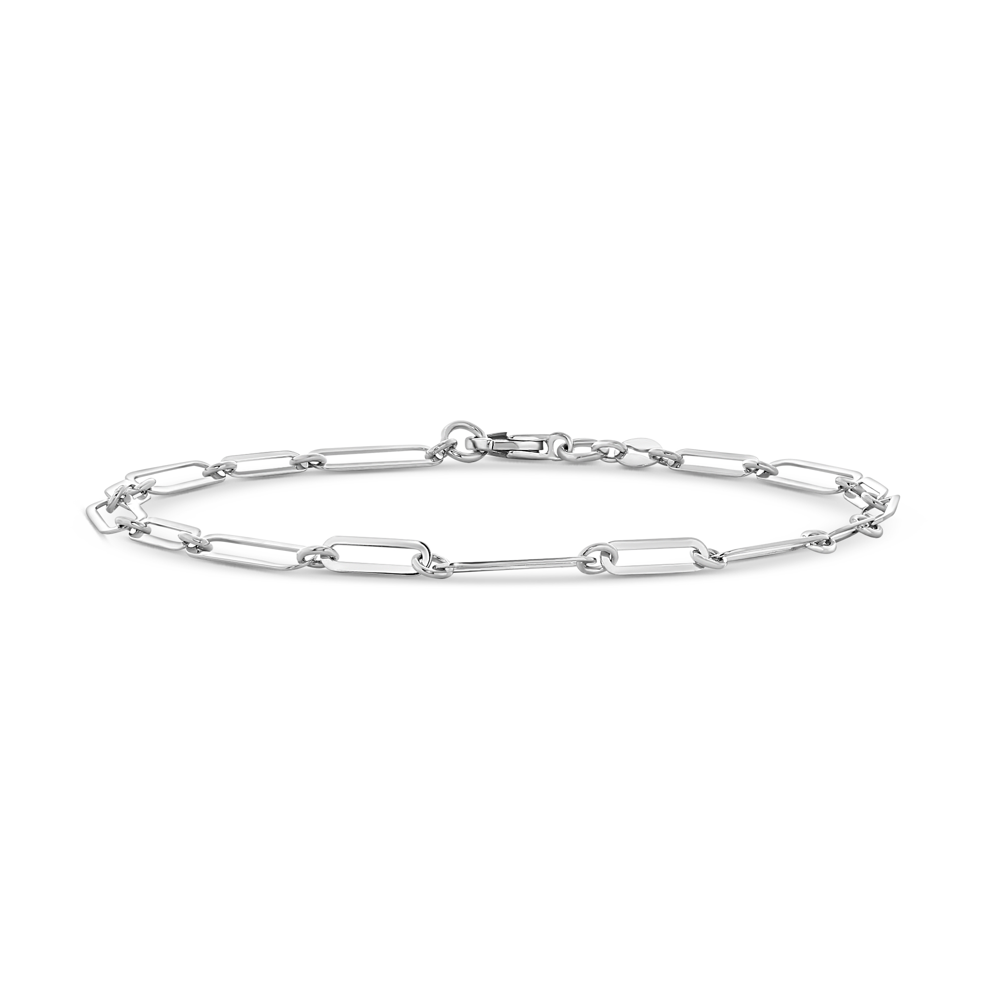 Witgouden schakelarmband dames B122-X3JB1399-W
