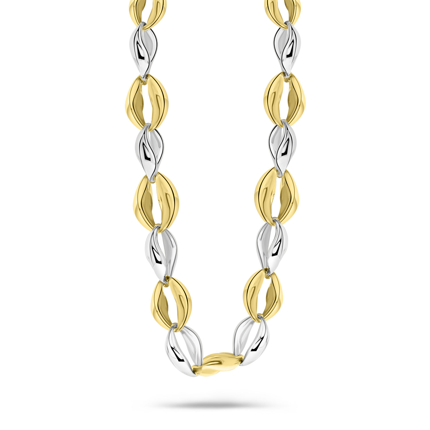 Bicolor ketting fantasie N122-XSTN212525-YW