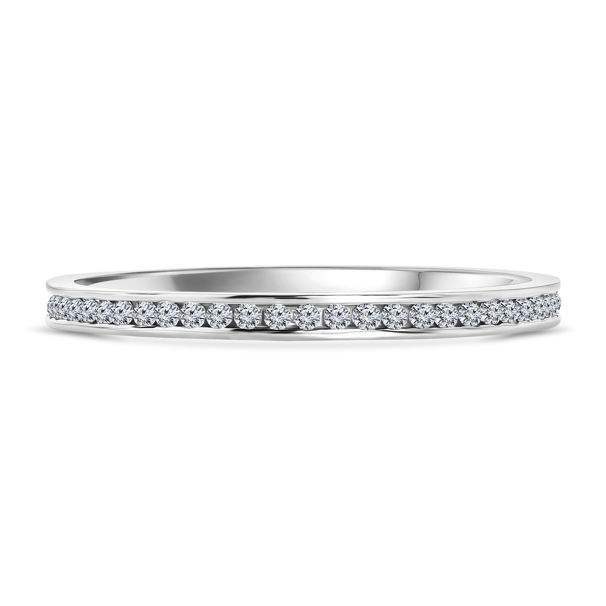Witgouden ring met zirkonia