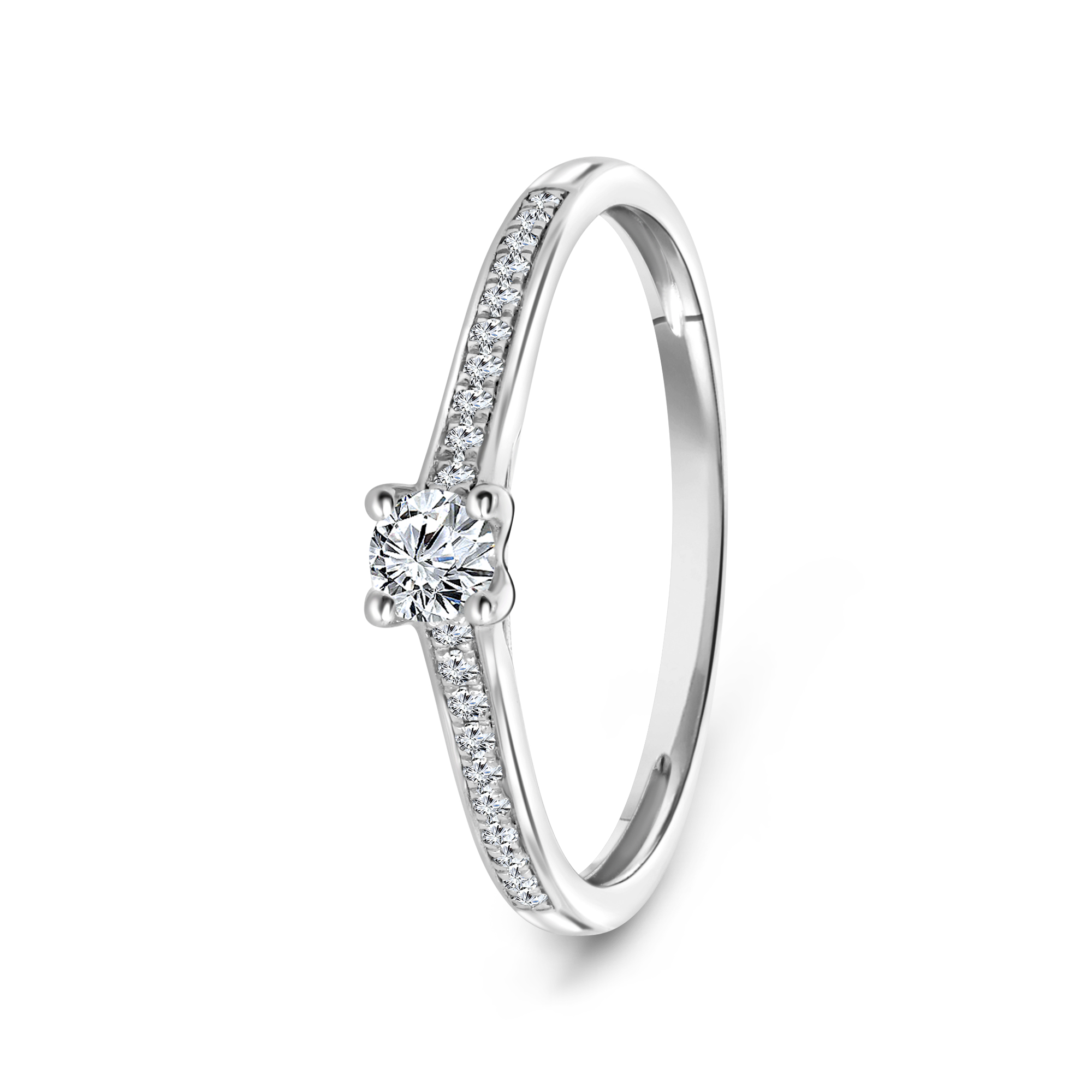 Witgouden diamant ring 41854R027