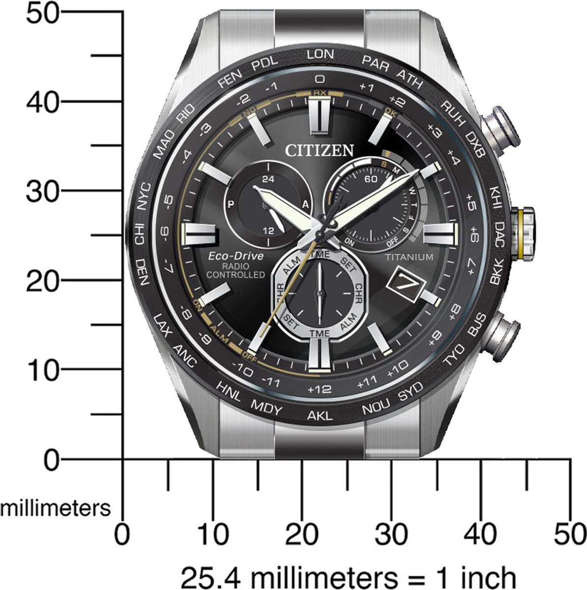 Eco-Drive herenhorloge CB5947-80E Eco-Drive herenhorloge CB5947-80E