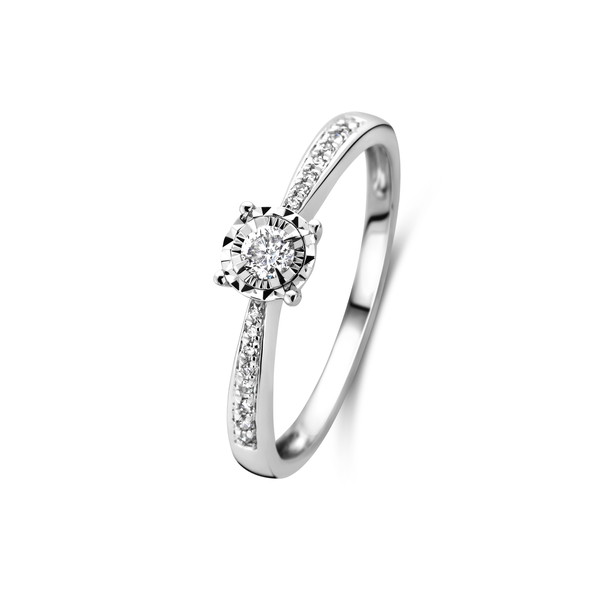 Witgouden ring met diamant R480-RG010083ADI-W