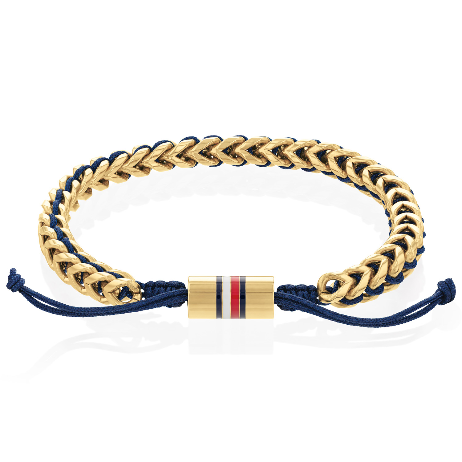 Stalen schakelarmband met logo TJ2790512