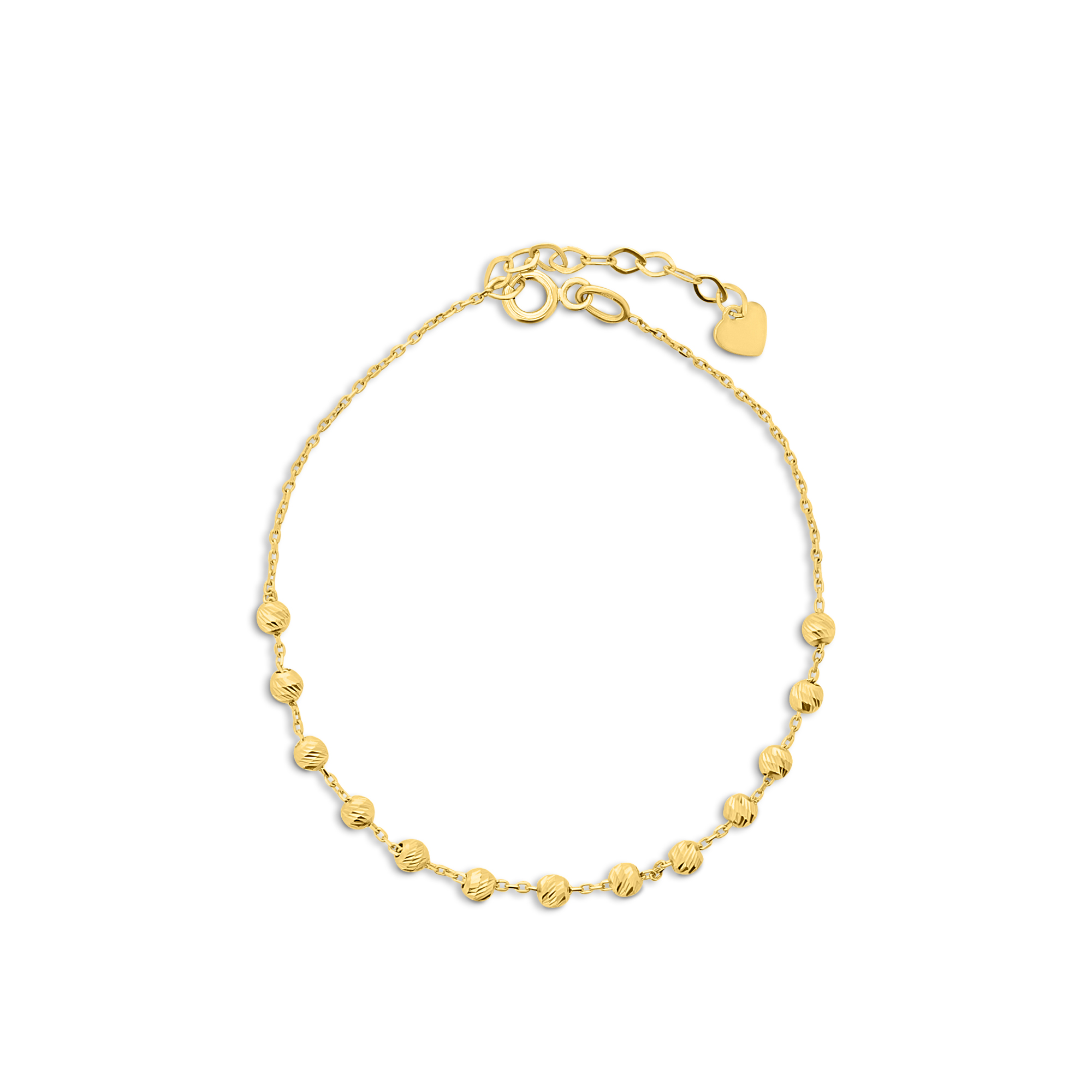 Geelgouden armband kralen B515-18U28-BCB0045-Y