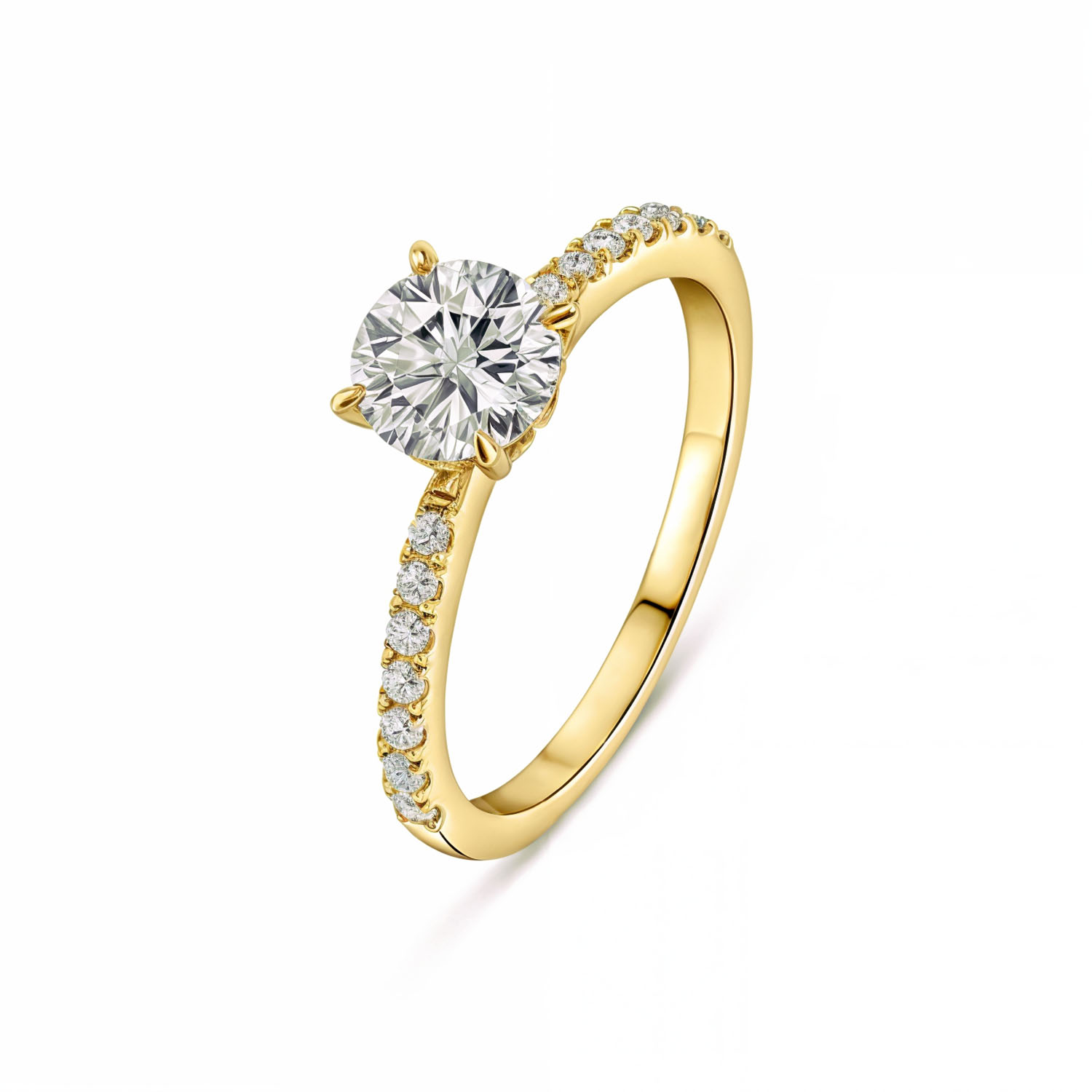Geelgouden ring met Lab grown diamant R159-MLN0491-LG-100-Y