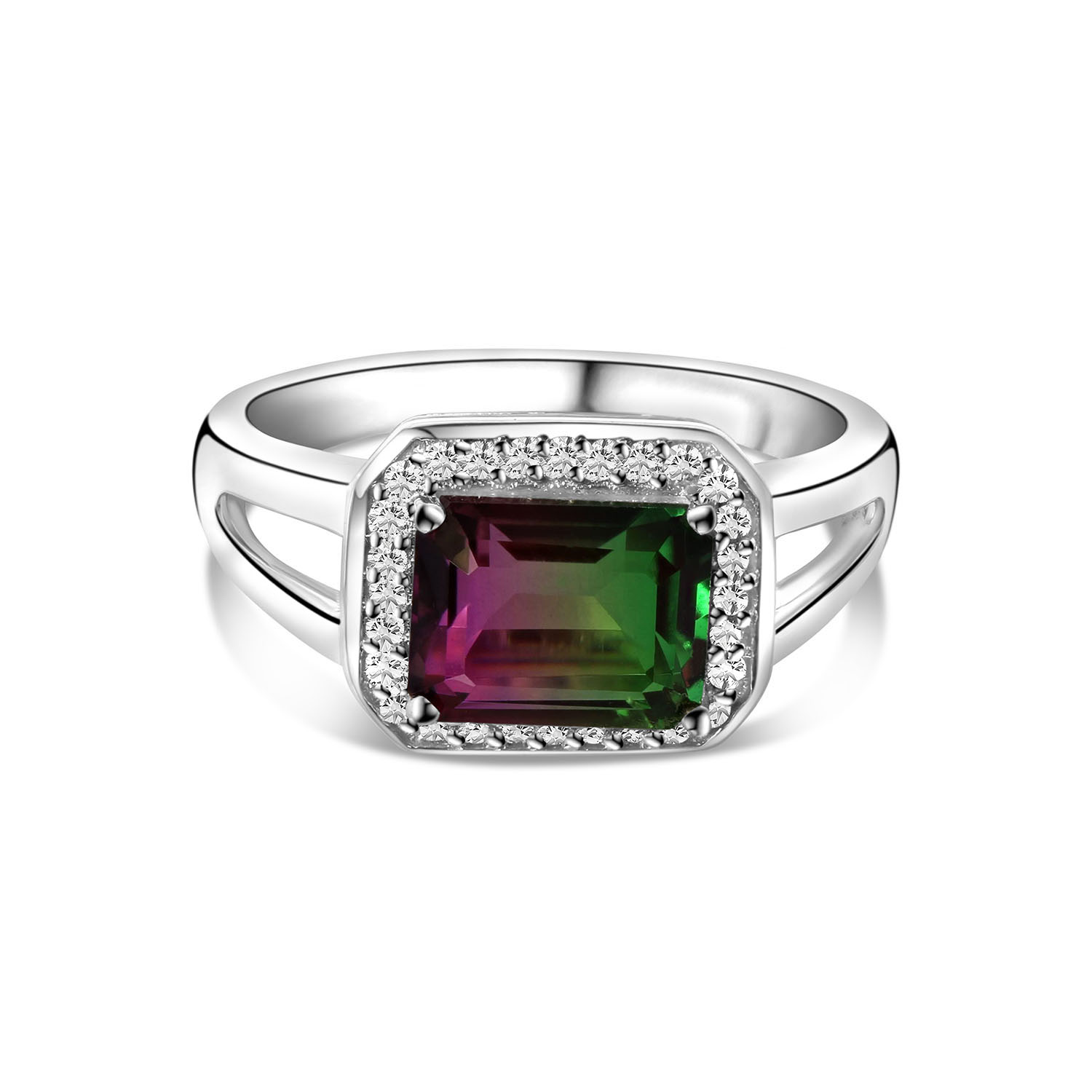 Ring met Kwarts en Lab Grown Diamant - SET657-R