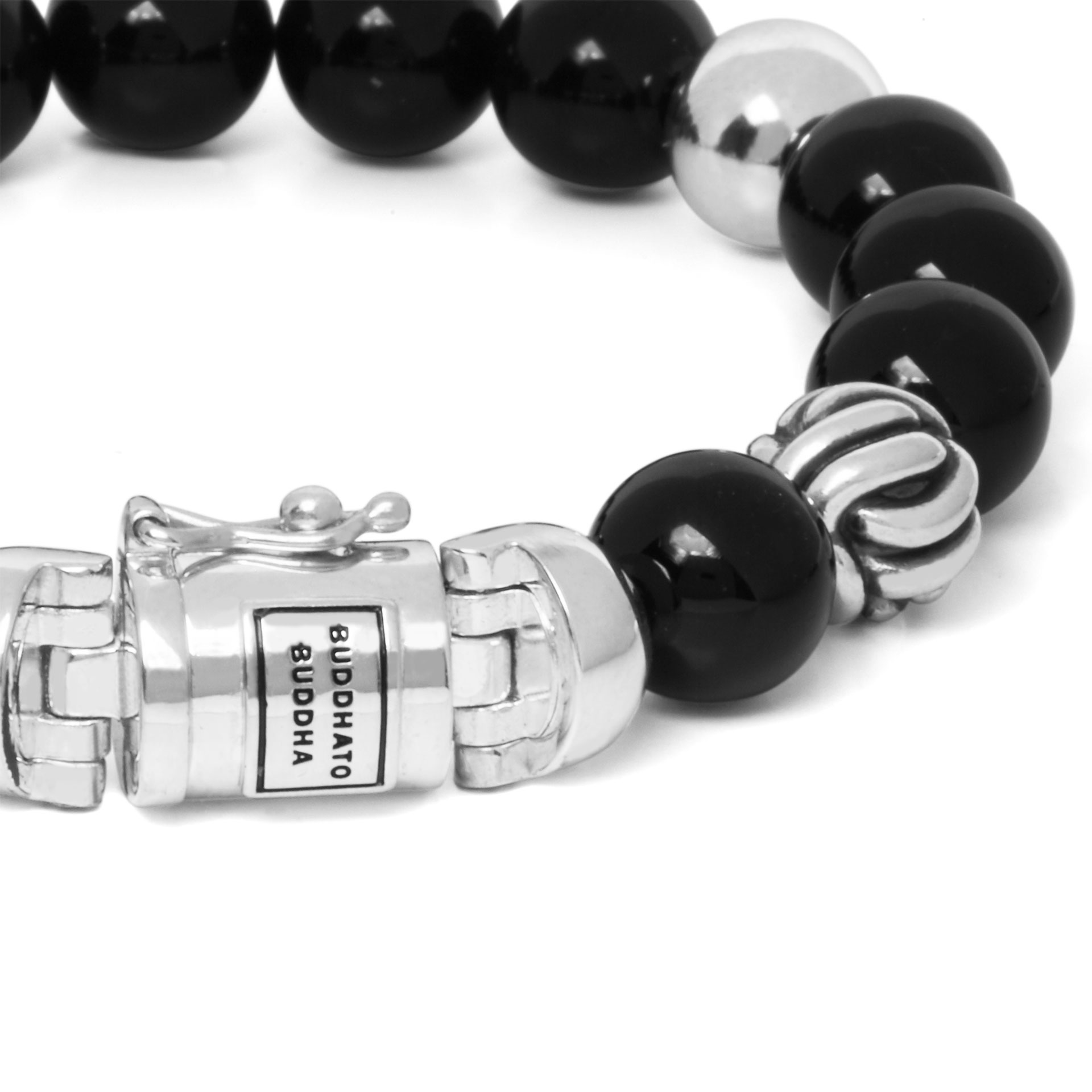 Armband Spirit Bead Zwart Onyx van sterling zilver 188ON