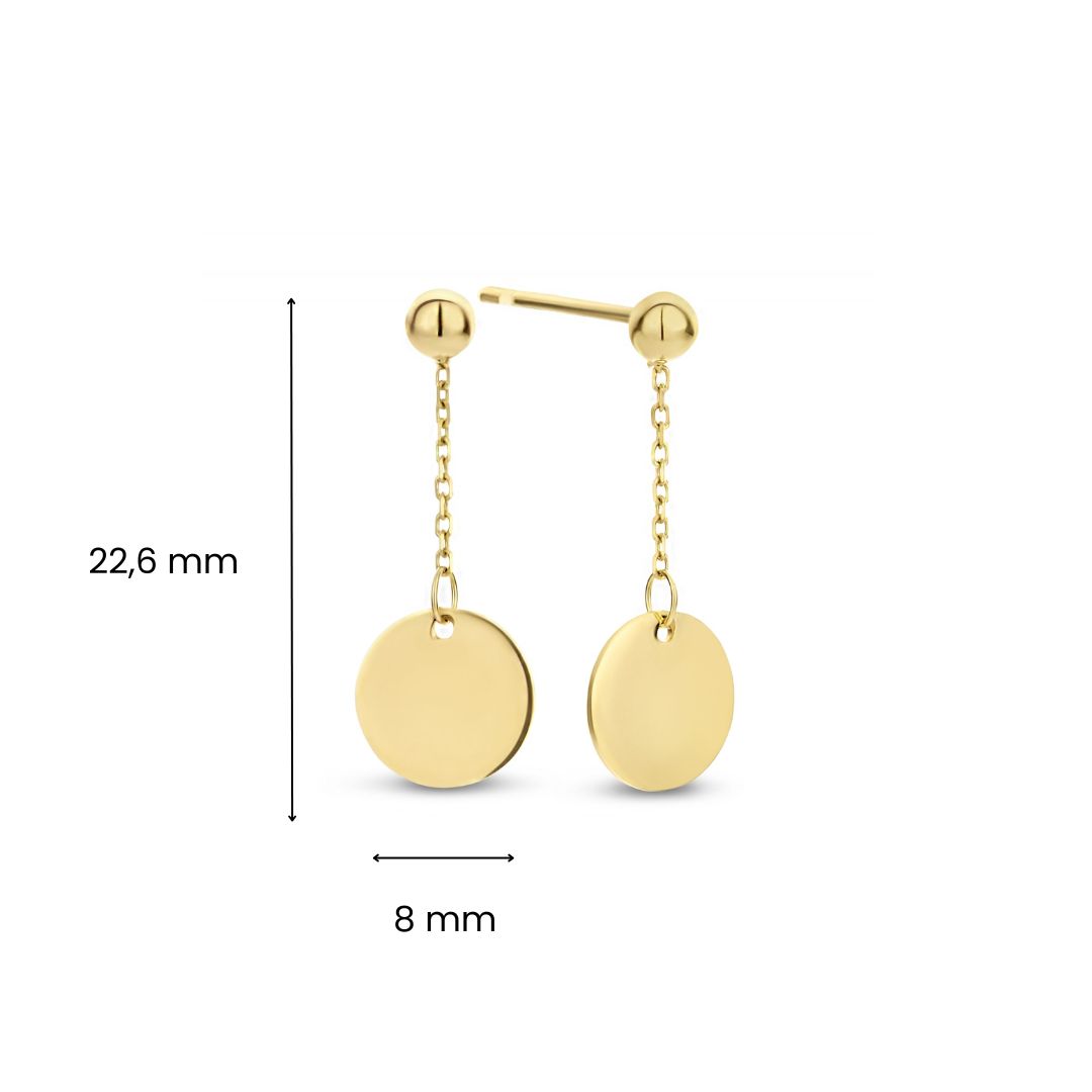 Geelgouden oorhangers E470-EG310-674-Y