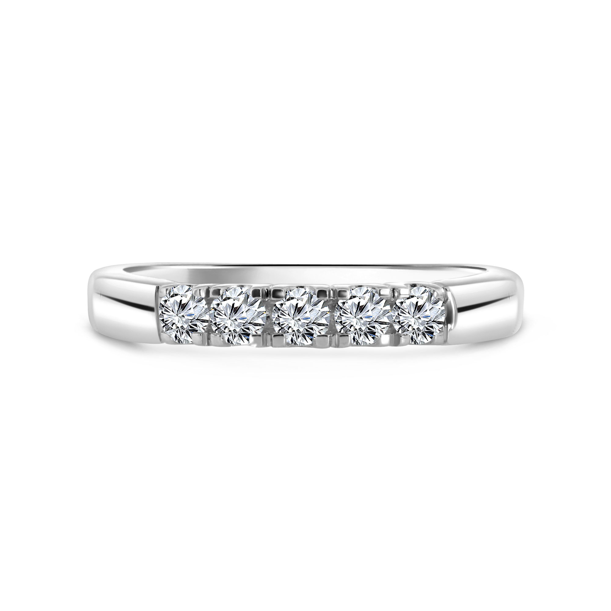 Witgouden rijring met 0.37 ct diamant 41646442