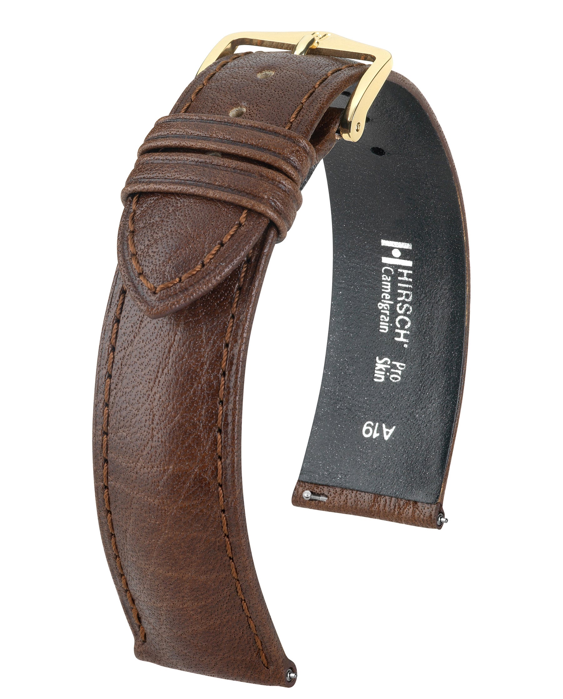 Horlogeband Camelgrain L van leer 22 mm 01009015-2