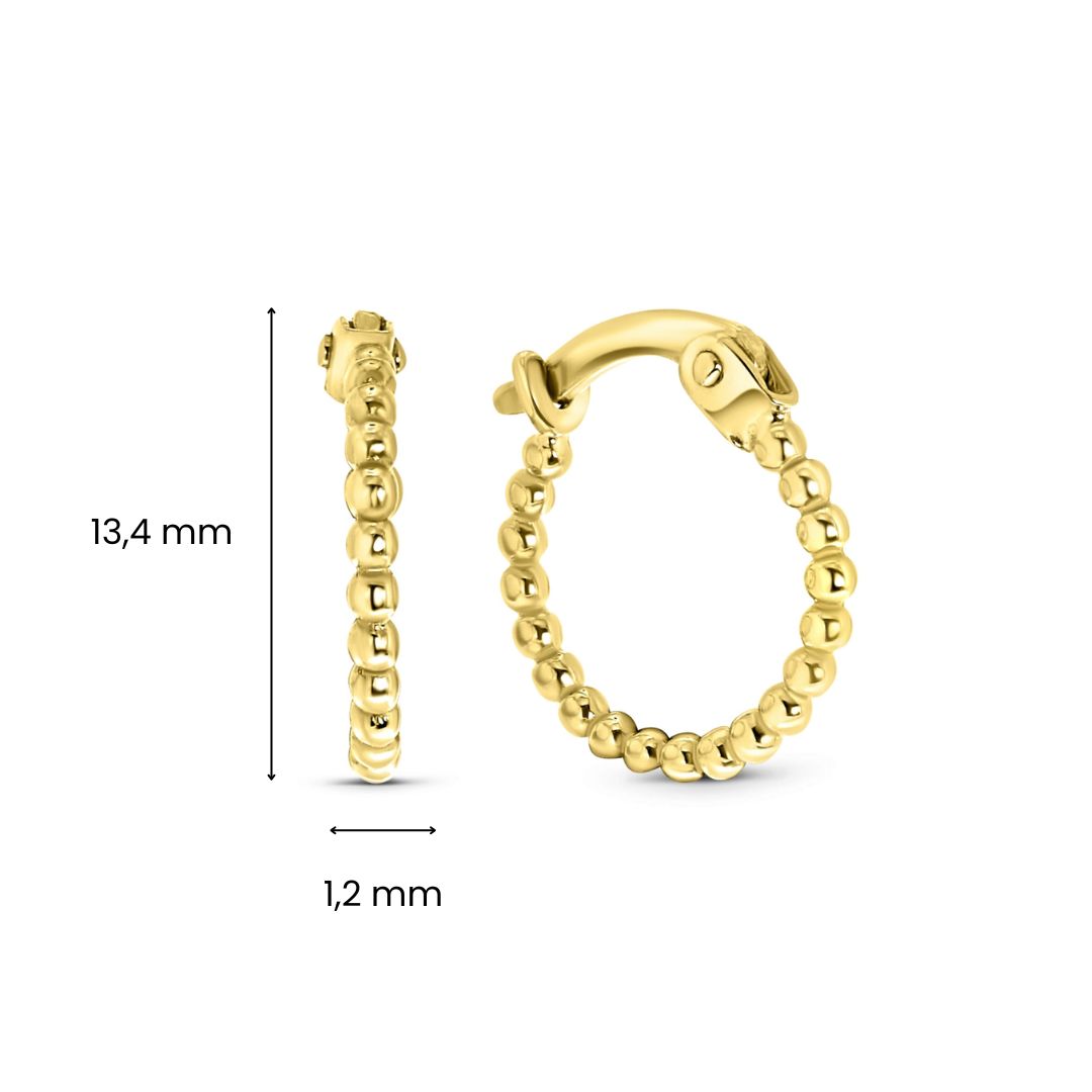 Geelgouden oorringen E122-X3E13081-Y