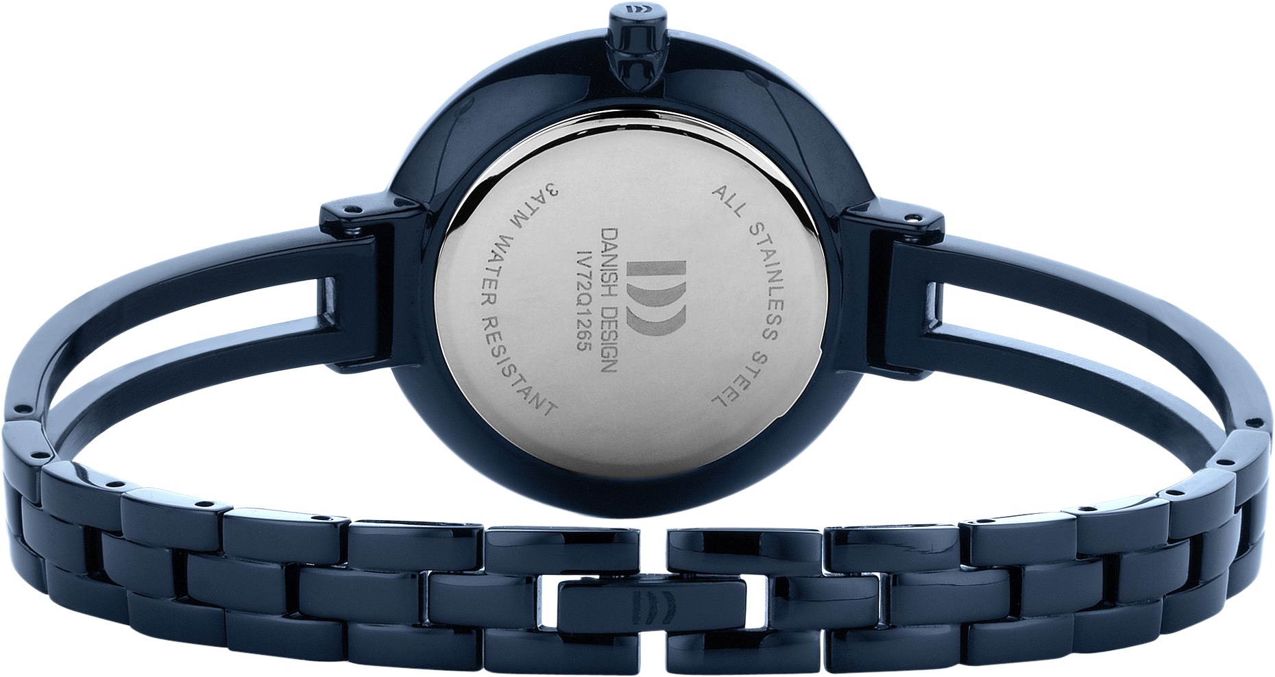 Blauw dames horloge met gouden details IV72Q1265
