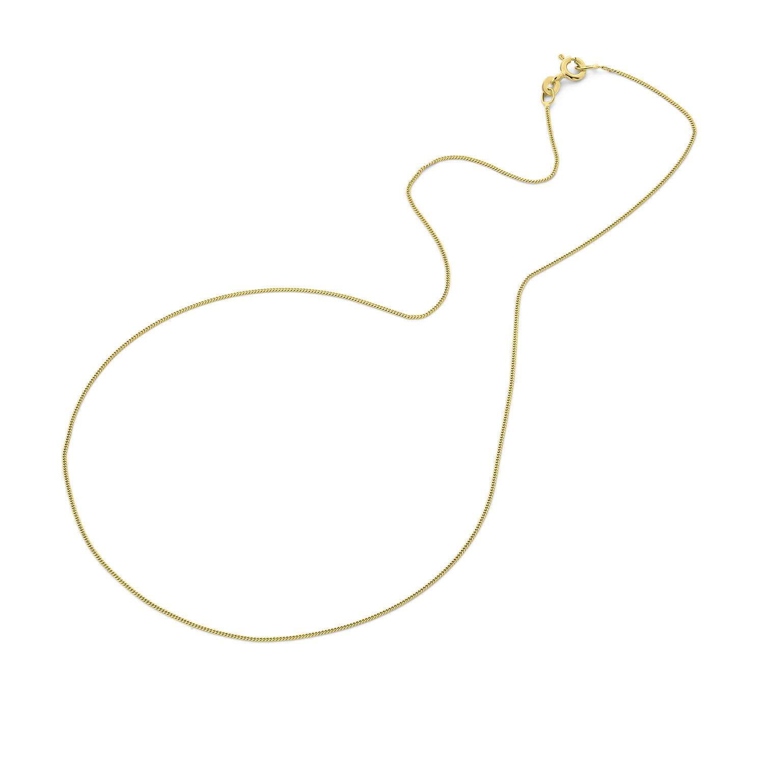 Geelgouden schakelketting gourmet C094-CURB-42-0.8-Y