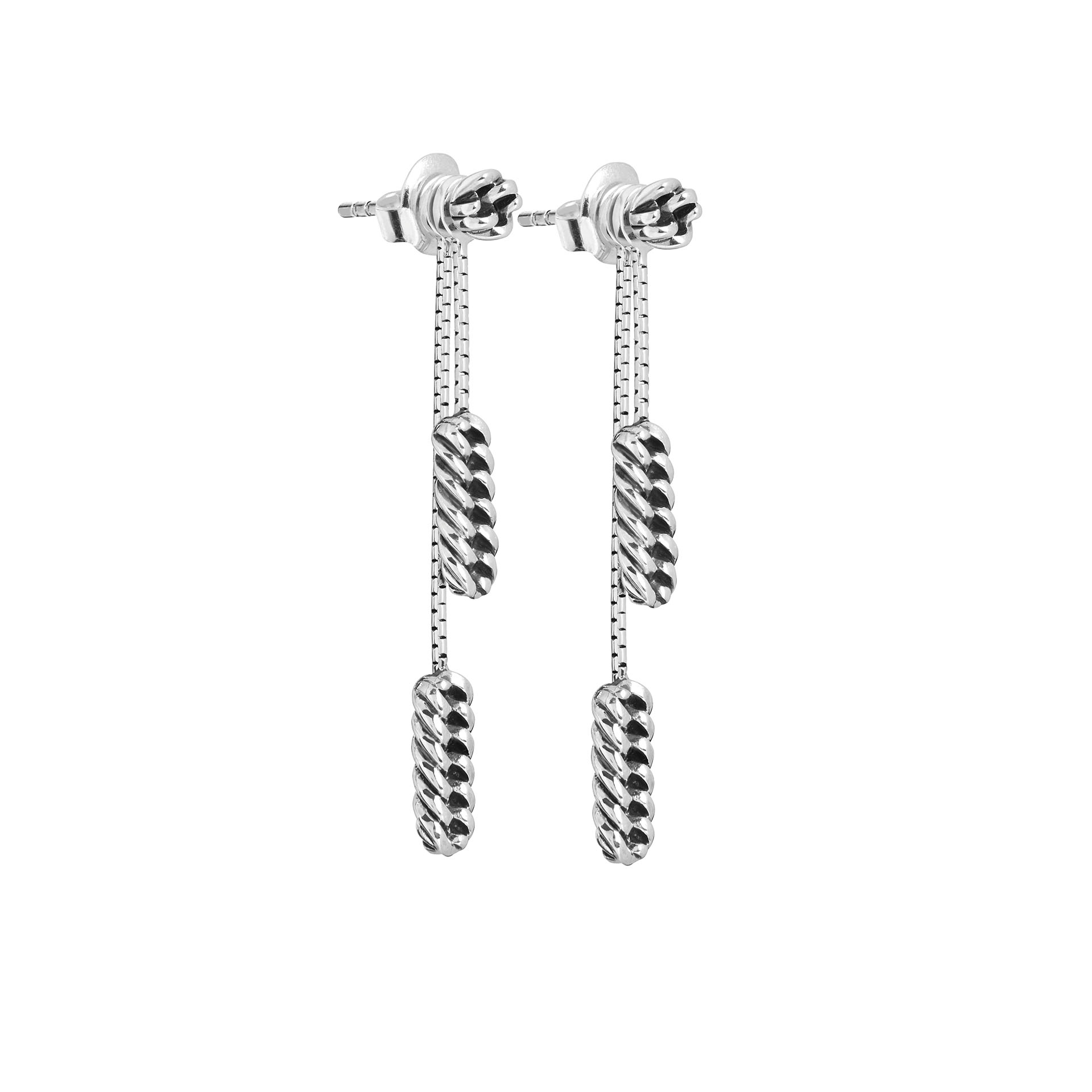 Oorhangers Refined Chain van sterling zilver 433