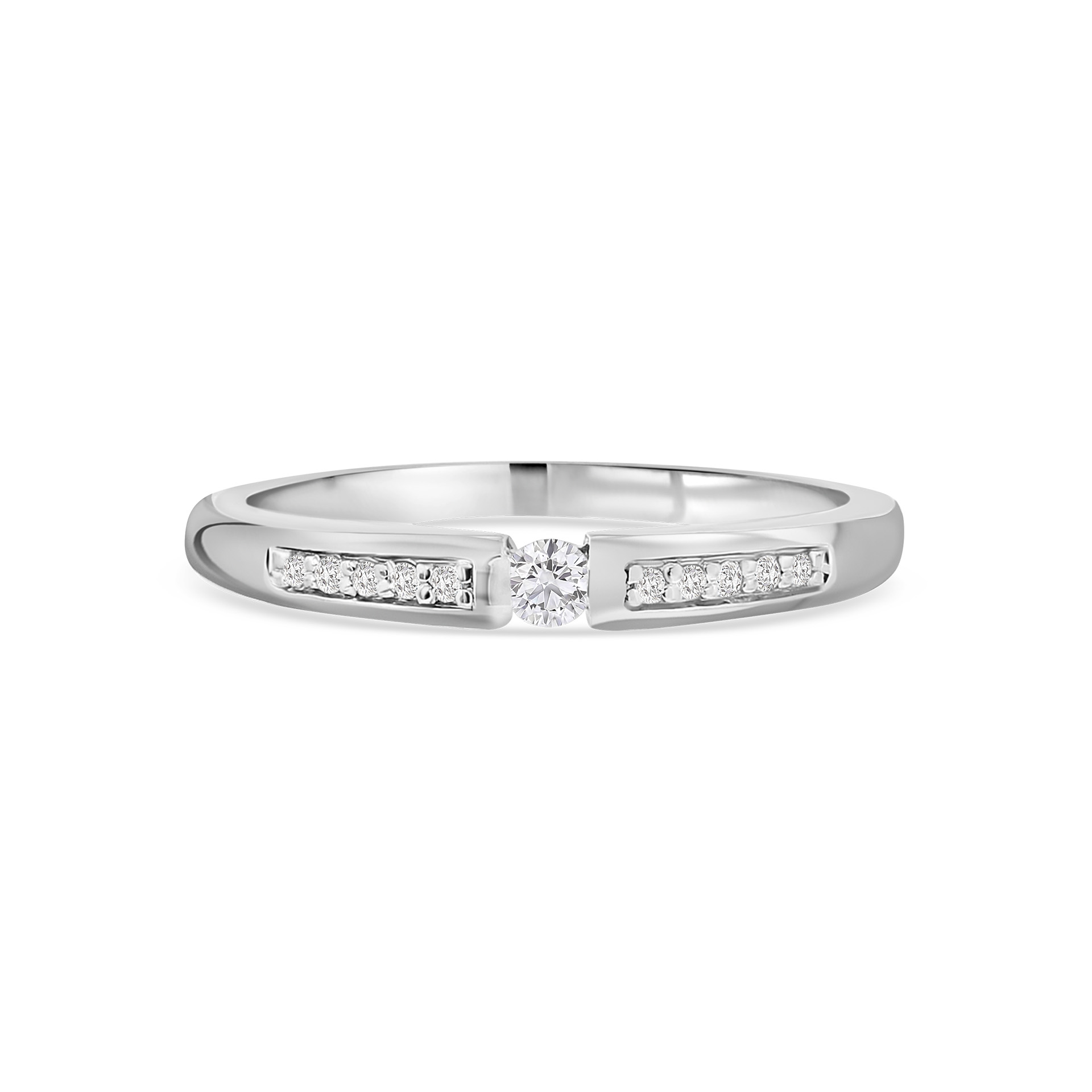 Witgouden ring met diamant R03-SL19-005-G2