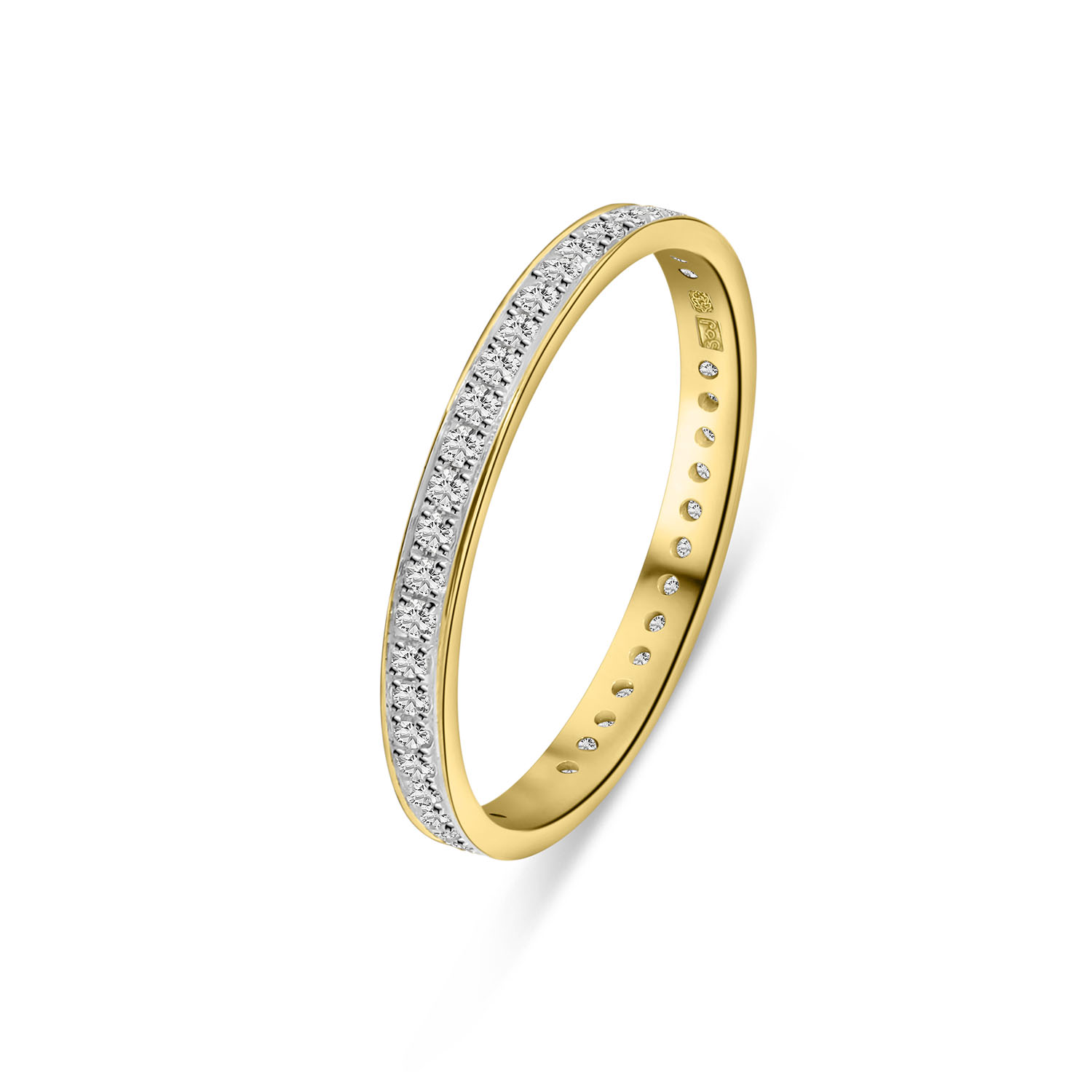 Geelgouden ring met diamant 54562R001