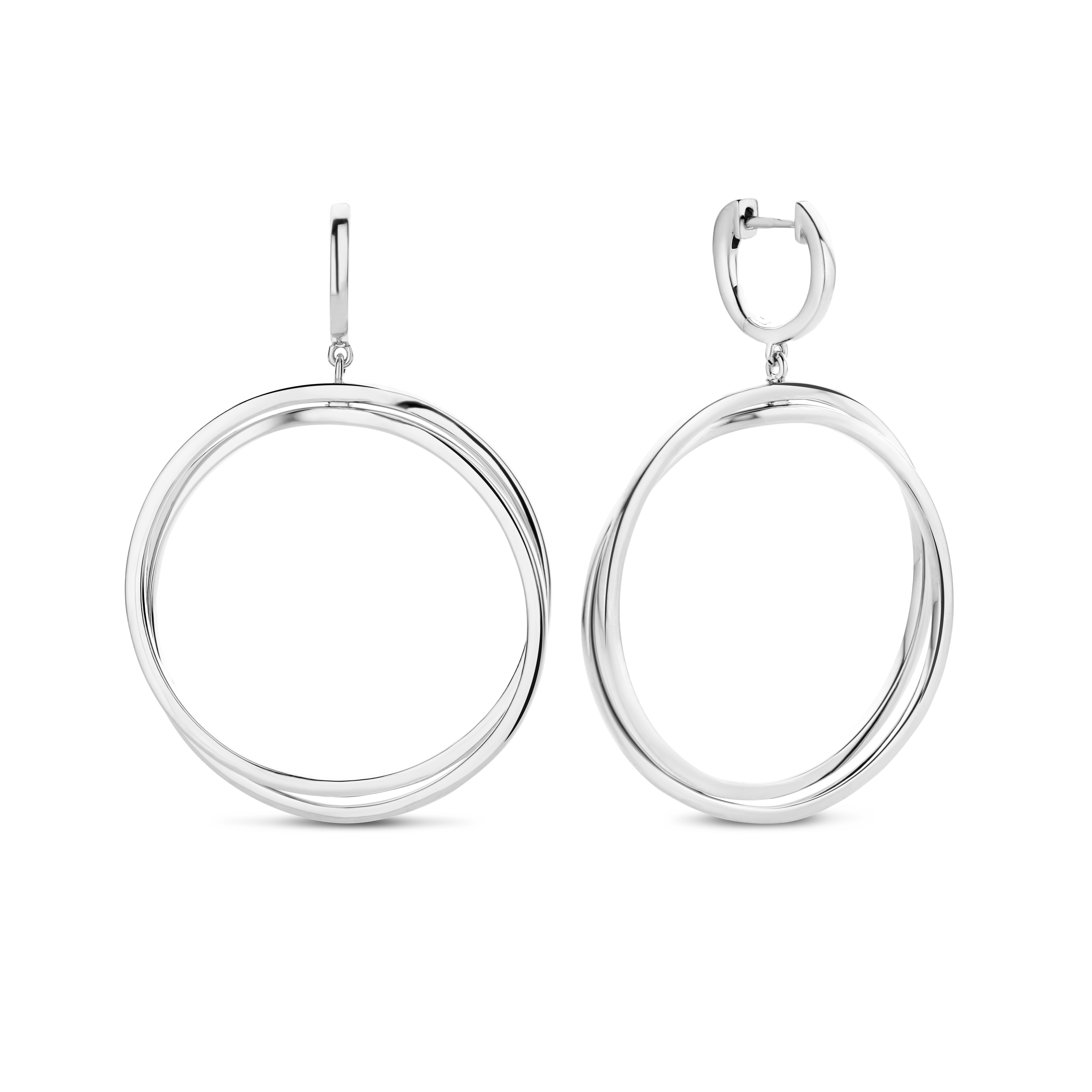 Sterling Zilveren hoepel oorbellen 256A0043