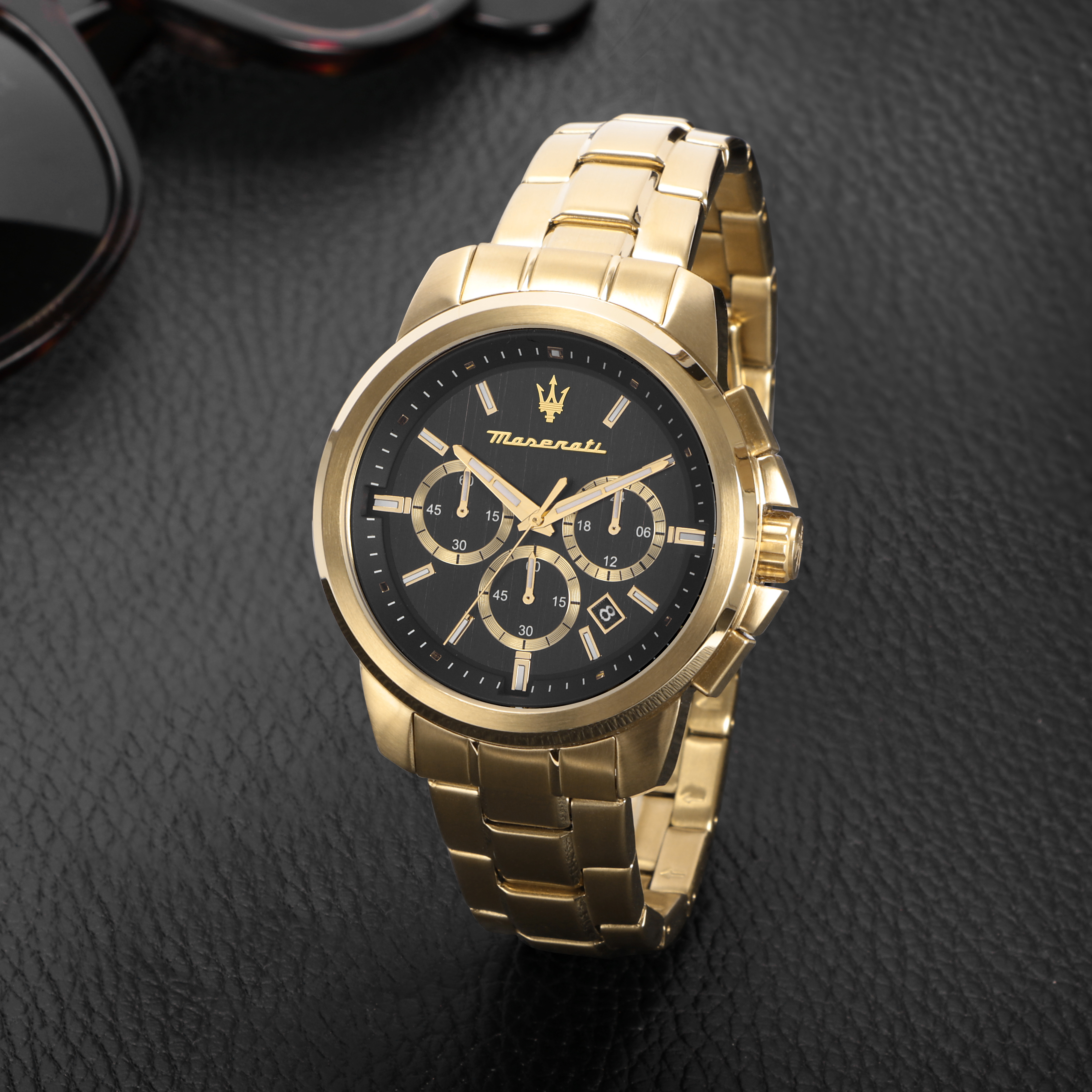 Herenhorloge Successo Chronograph Gold/Black - R8873621013
