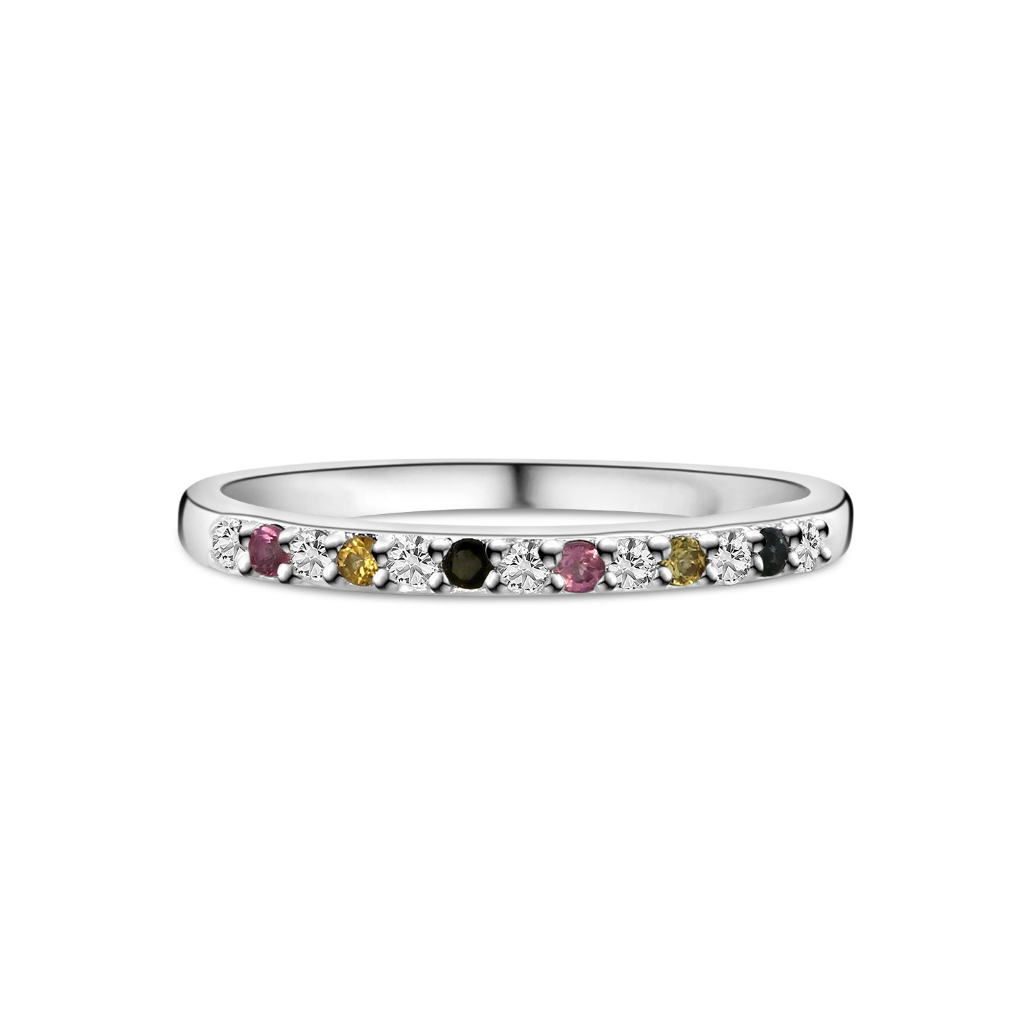 Ring met Tourmalijn en Lab Grown Diamant - SET656-R