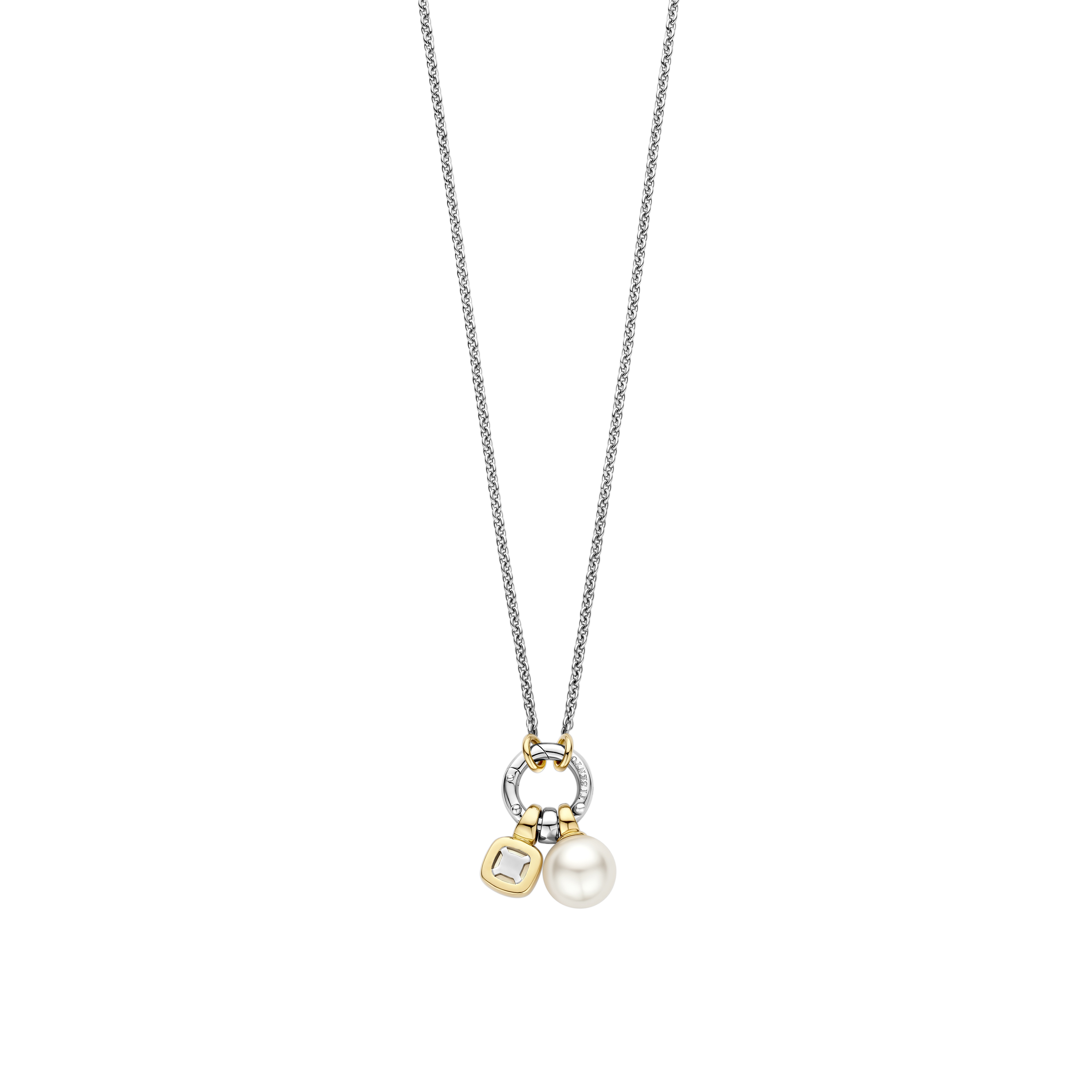 Ketting sterling zilver met Parel hanger - 34114YP