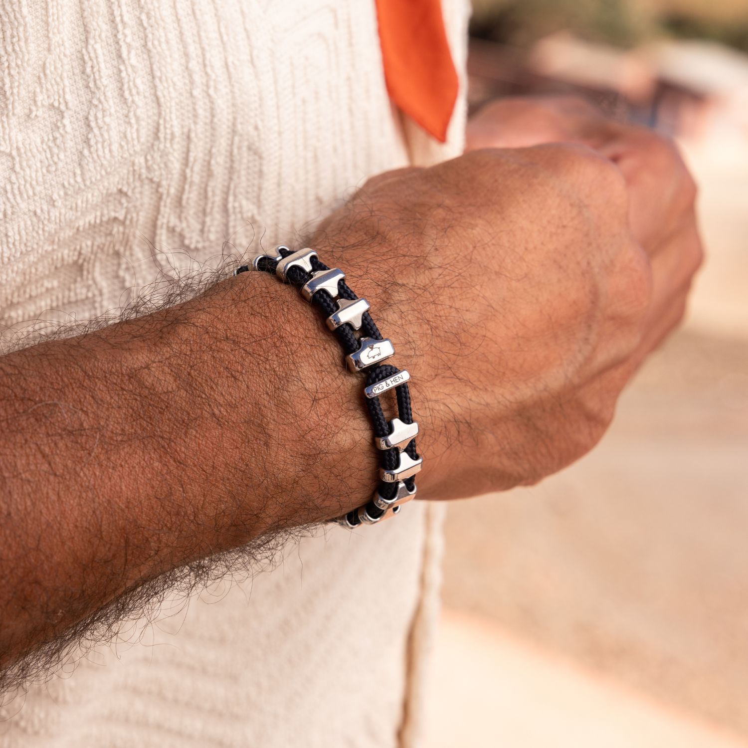 Schakelarmband Bold Bob van staal P42-163000