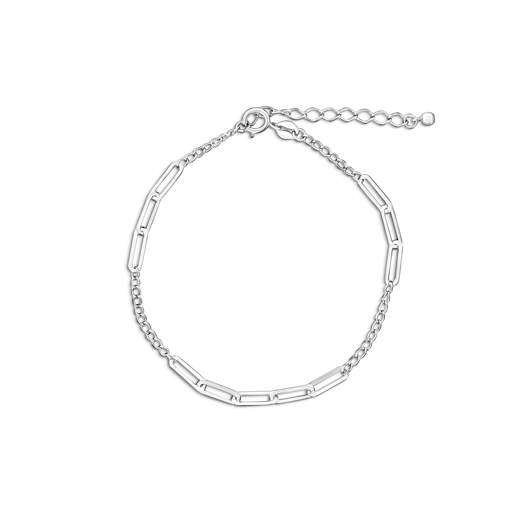 Witgouden schakelarmband B122-X3FOR10B0015-W