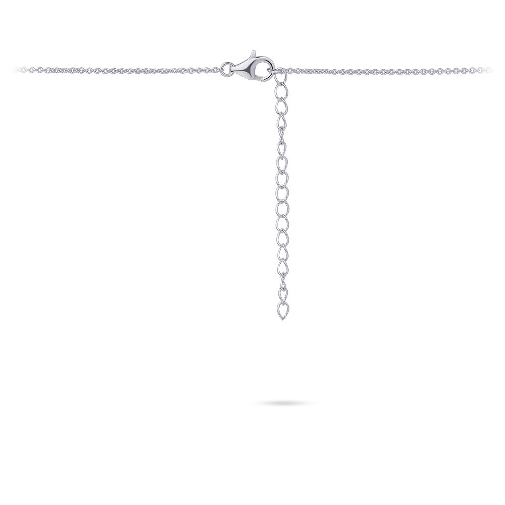 Ketting sterling zilver met zirkonia - N1040